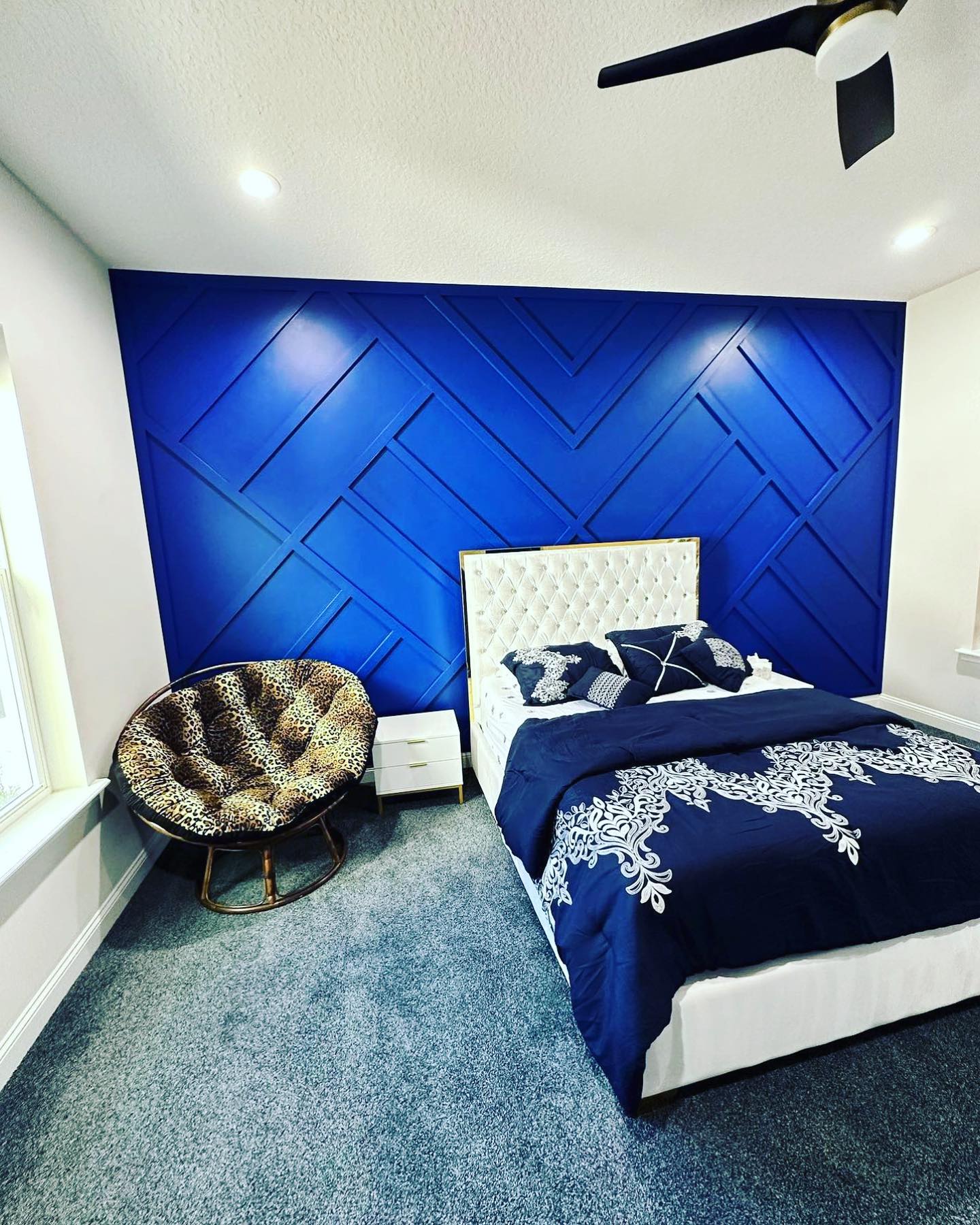 Custom shiplap accent wall, custom-built for the space, by AVP Construction JAX in Jacksonville & St. Johns County, FL
