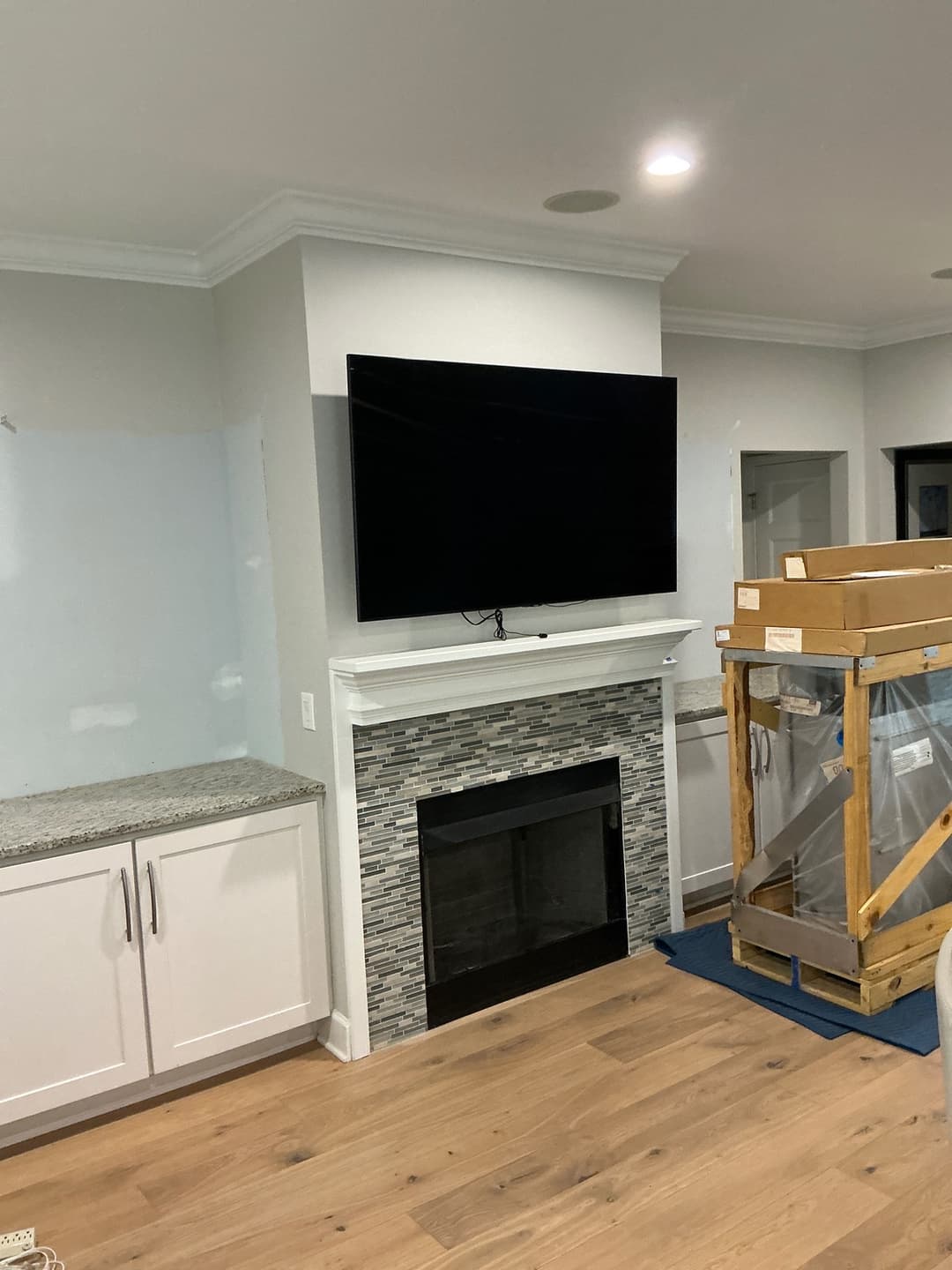 Before: TV Entertainment Centers by AVP Construction JAX in Neptune Beach, Neptune Beach, FL