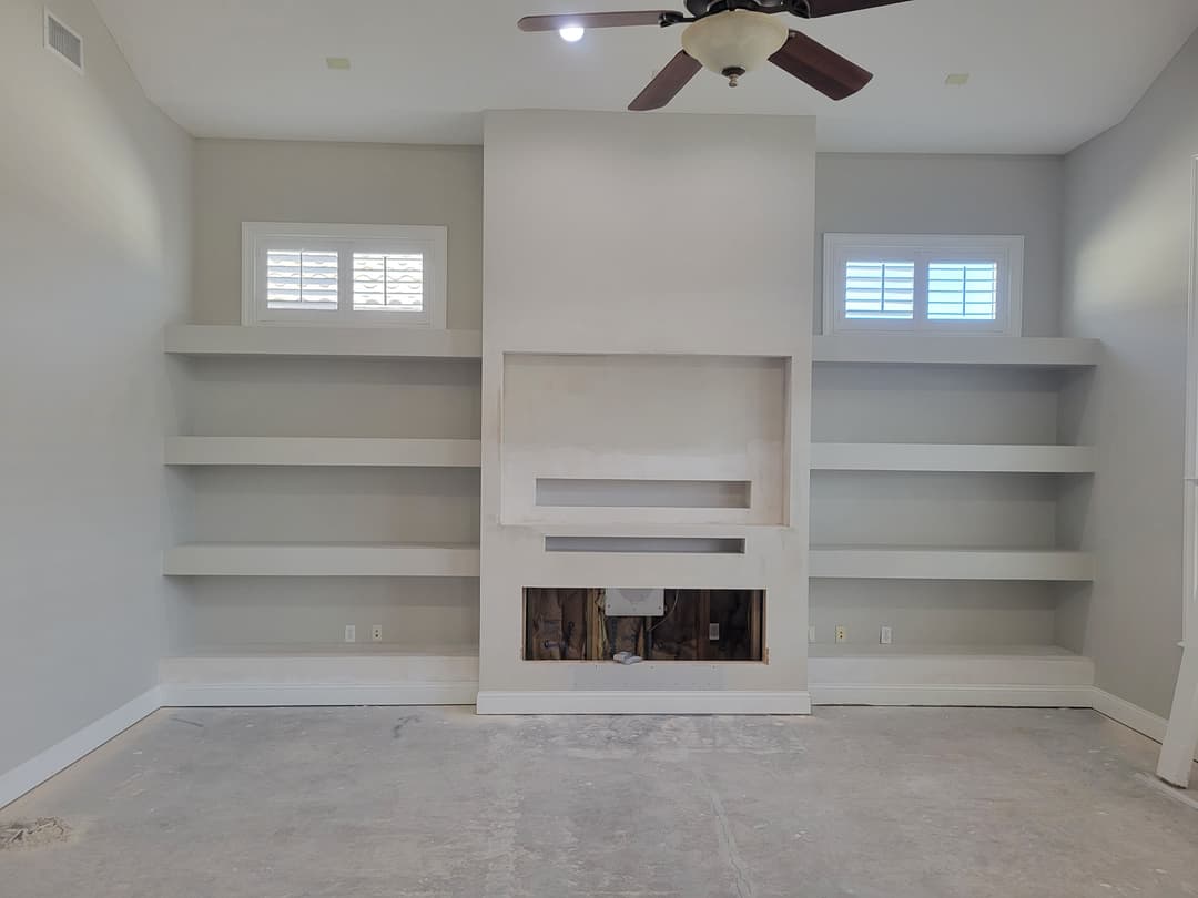 During: TV Entertainment Centers by AVP Construction JAX in Julington Creek , St. Johns, FL
