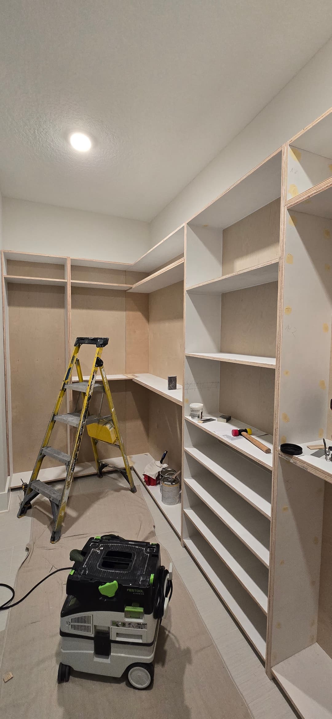 During: Custom Master Closet by AVP Construction JAX in Mill Creek Forest, St. John’s, FL
