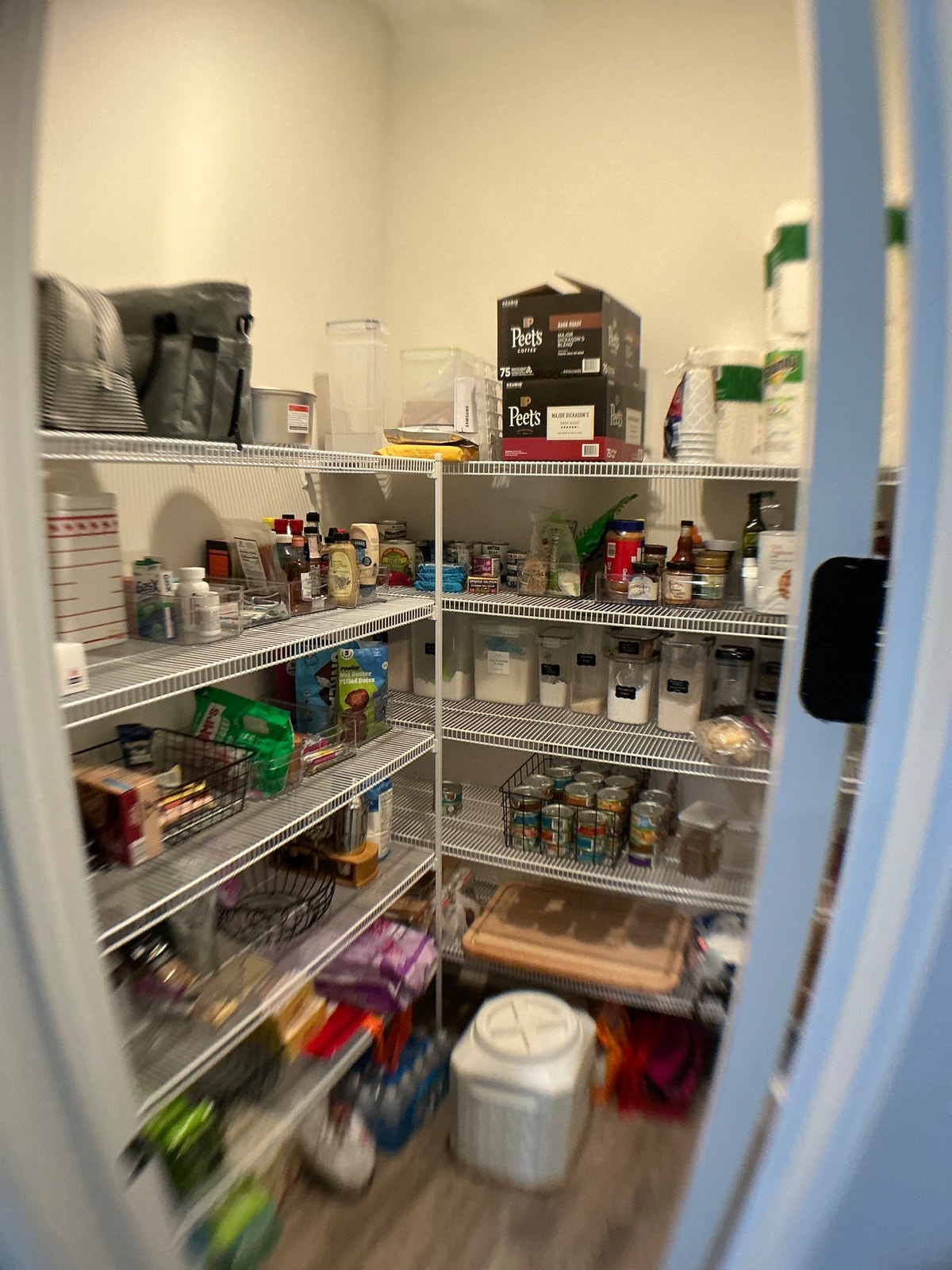 Custom Pantry Build in Mill Creek, St. John's, FL. Cabinets, Butcher Block & Floating Shelves in Mill Creek, St. John’s, FL