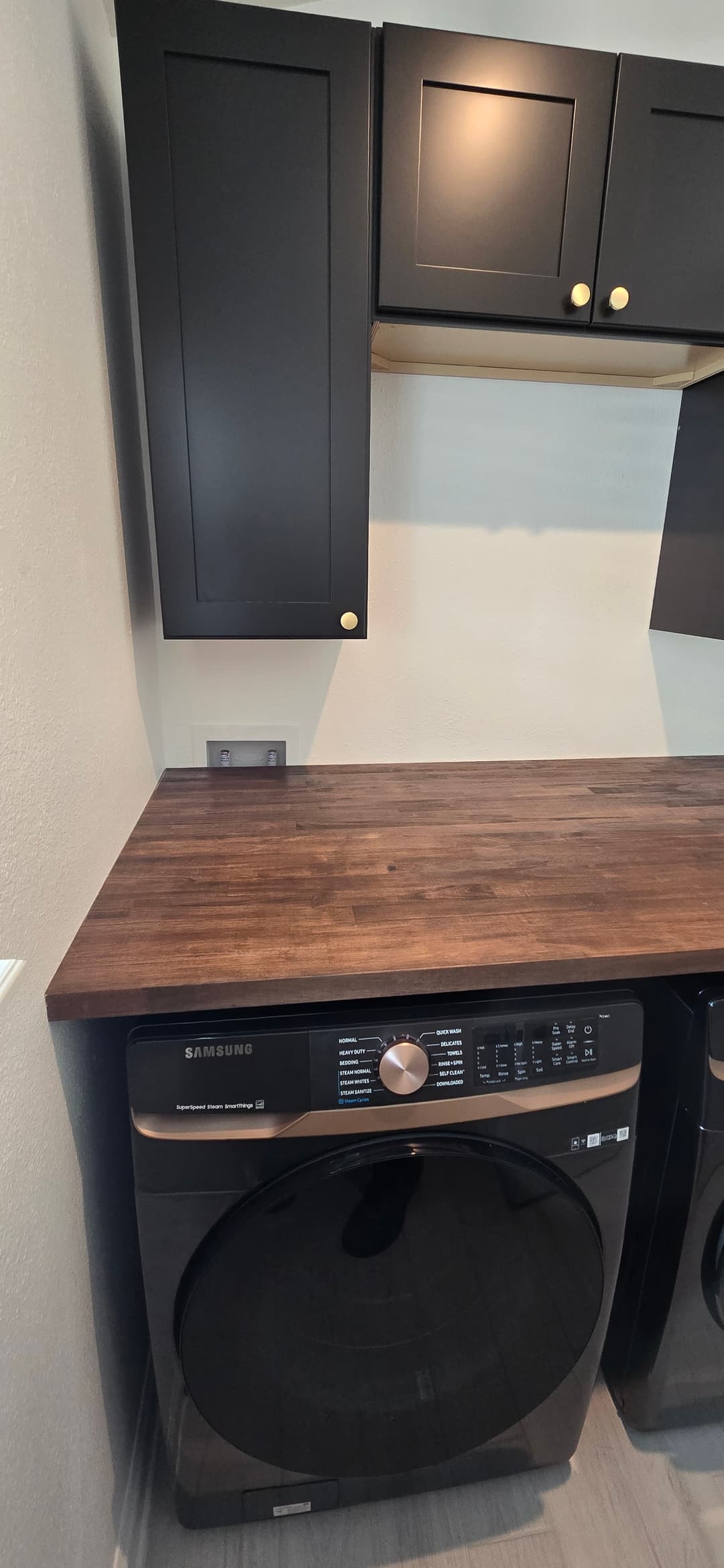 After: Laundry room butcher block by AVP Construction JAX in Southside, Jacksonville, FL