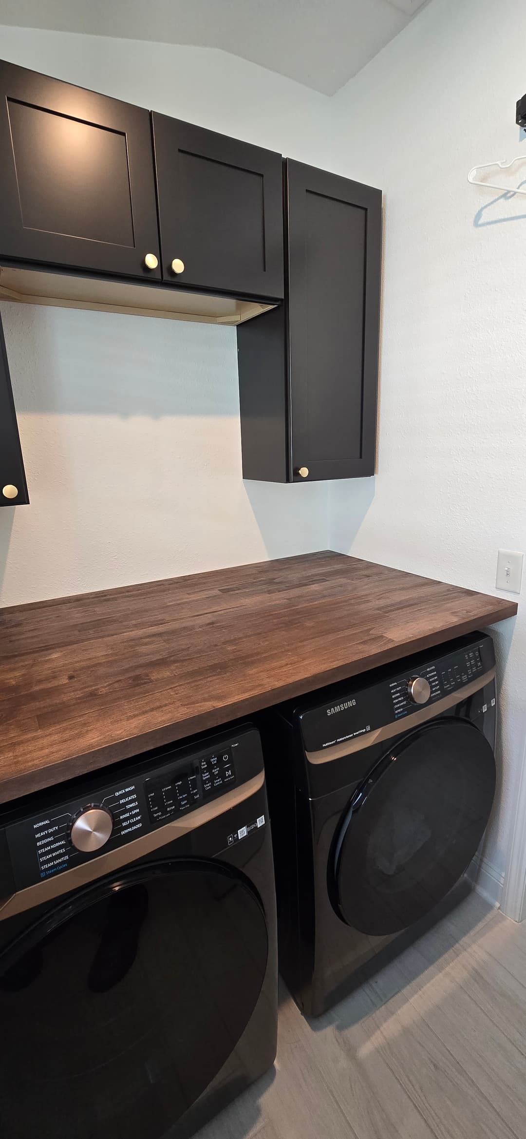 After: Laundry room butcher block by AVP Construction JAX in Southside, Jacksonville, FL