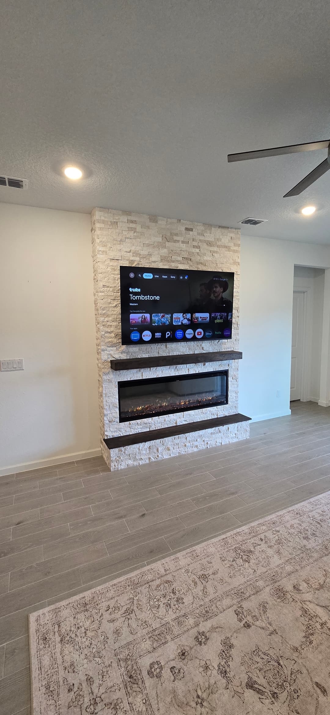 After: TV Entertainment Centers by AVP Construction JAX in Trailmark, St. Johns, FL