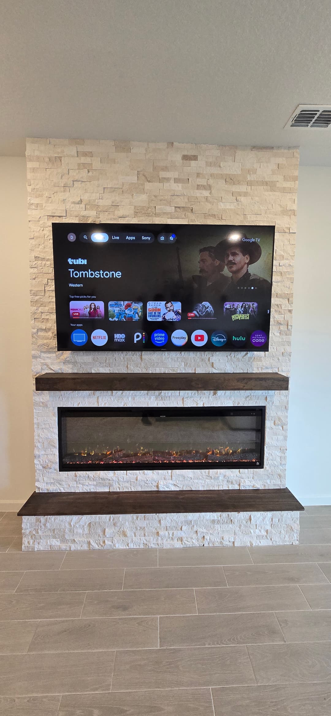 After: TV Entertainment Centers by AVP Construction JAX in Trailmark, St. Johns, FL