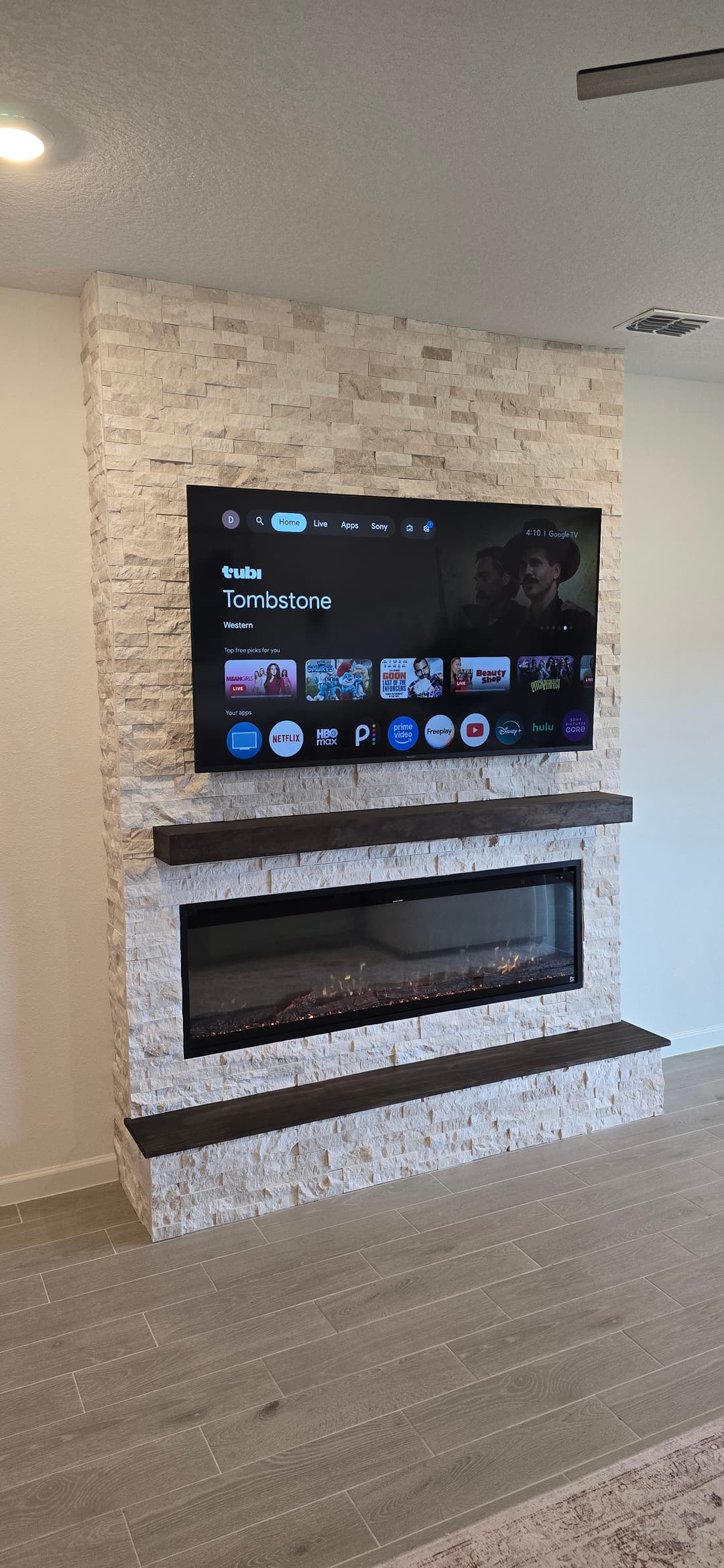 After: TV Entertainment Centers by AVP Construction JAX in Trailmark, St. Johns, FL