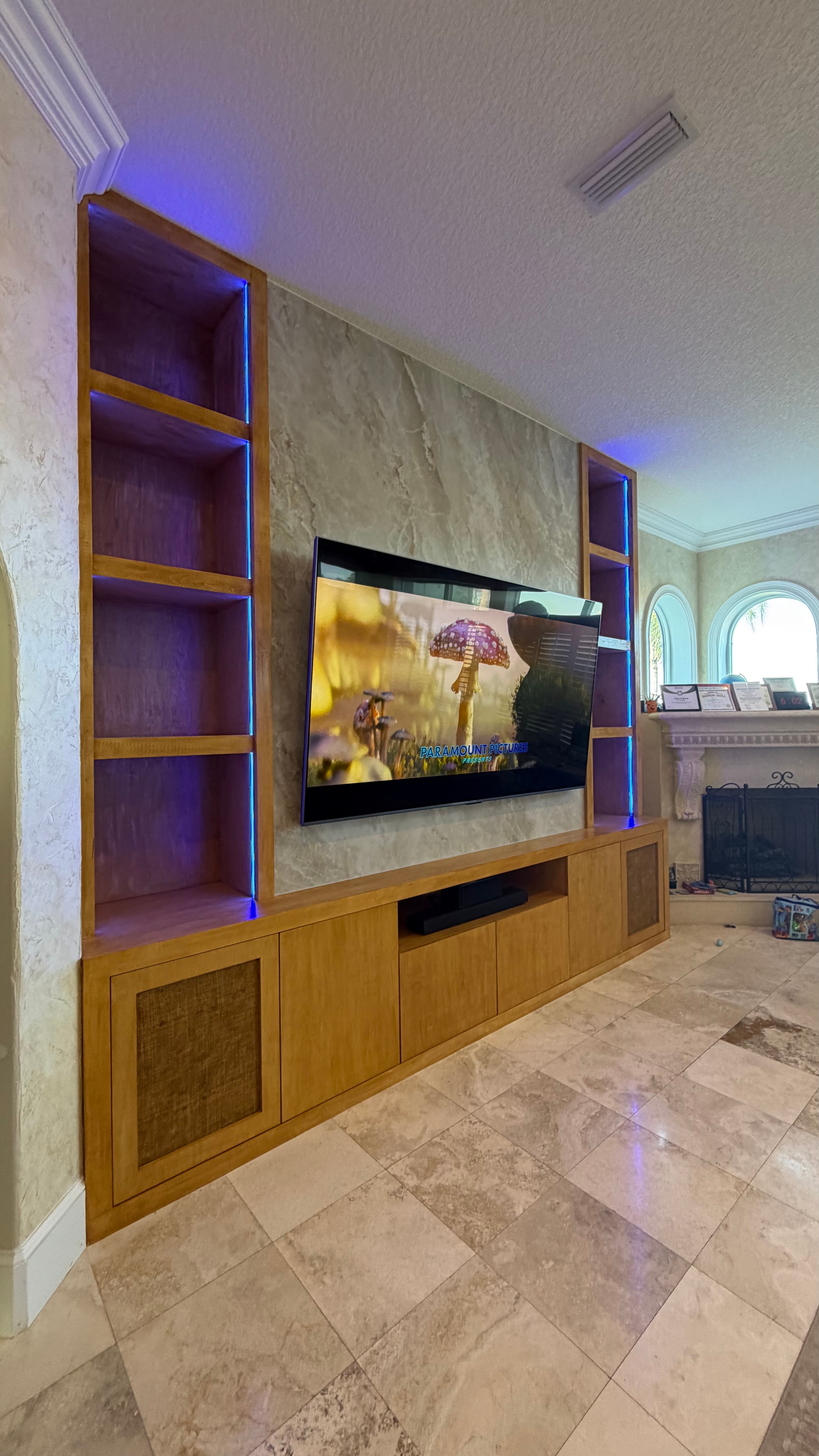 After: TV Entertainment Centers by AVP Construction JAX in Marsh Landing , Ponte Vedra Beach, FL