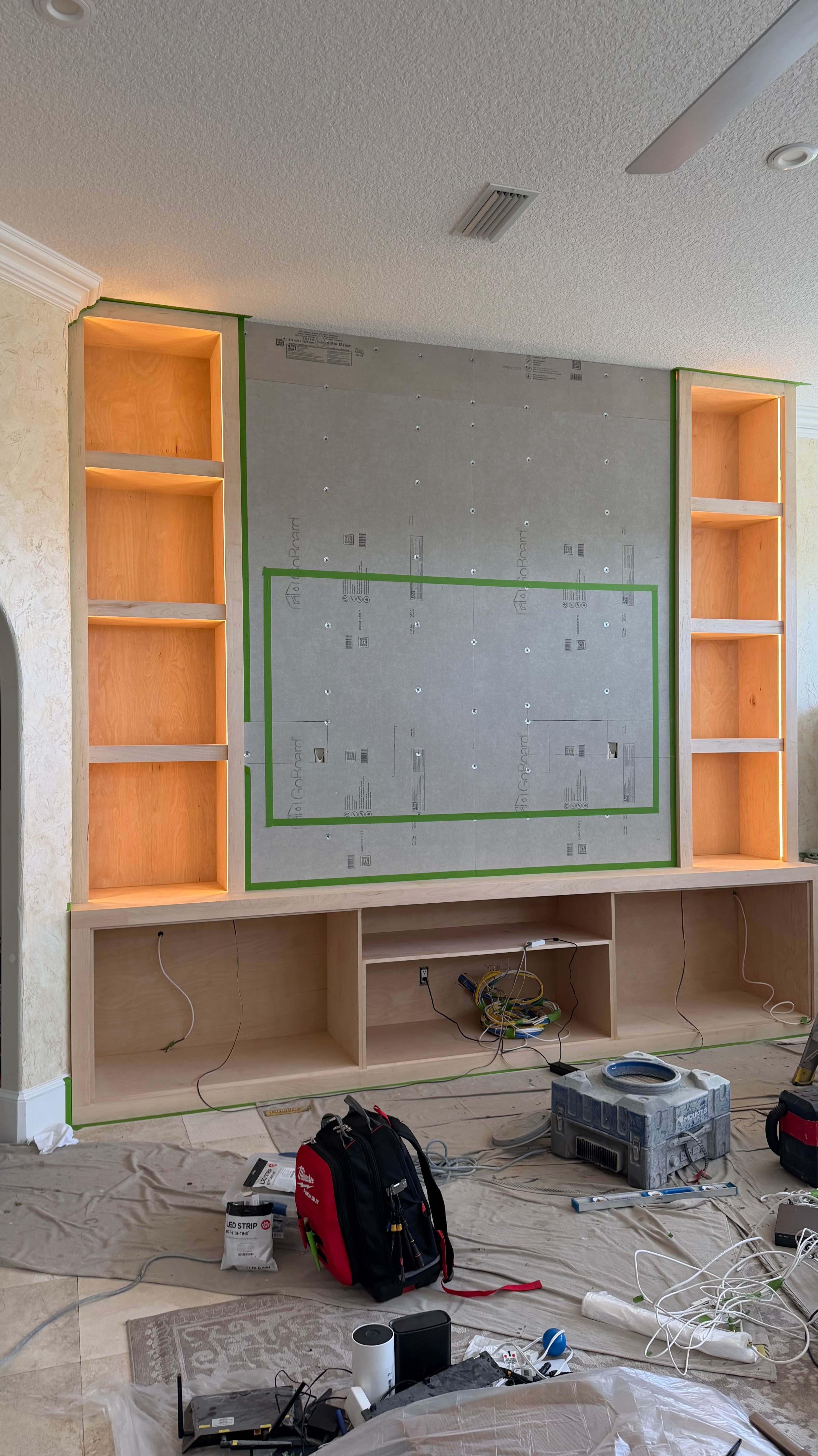During: TV Entertainment Centers by AVP Construction JAX in Marsh Landing , Ponte Vedra Beach, FL