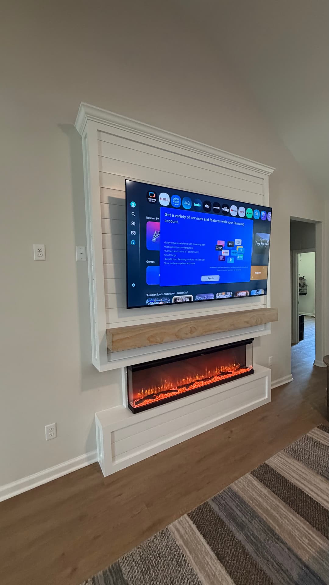 After: TV Entertainment Centers by AVP Construction JAX in Pecan Park, Jacksonville, FL