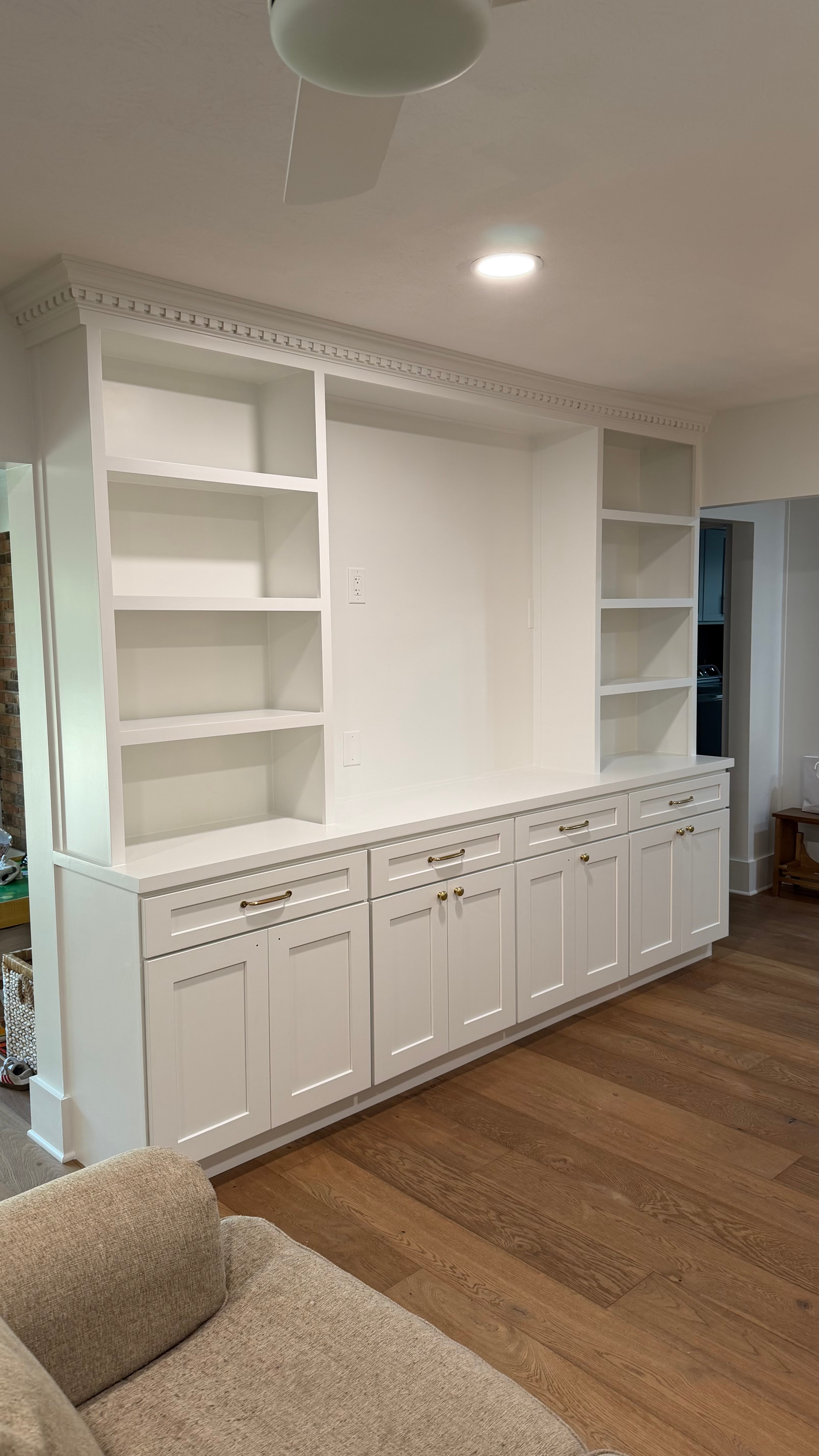 Custom Built-In TV Entertainment Center in San Jose, Jacksonville FL — San jose, Jacksonville, FL