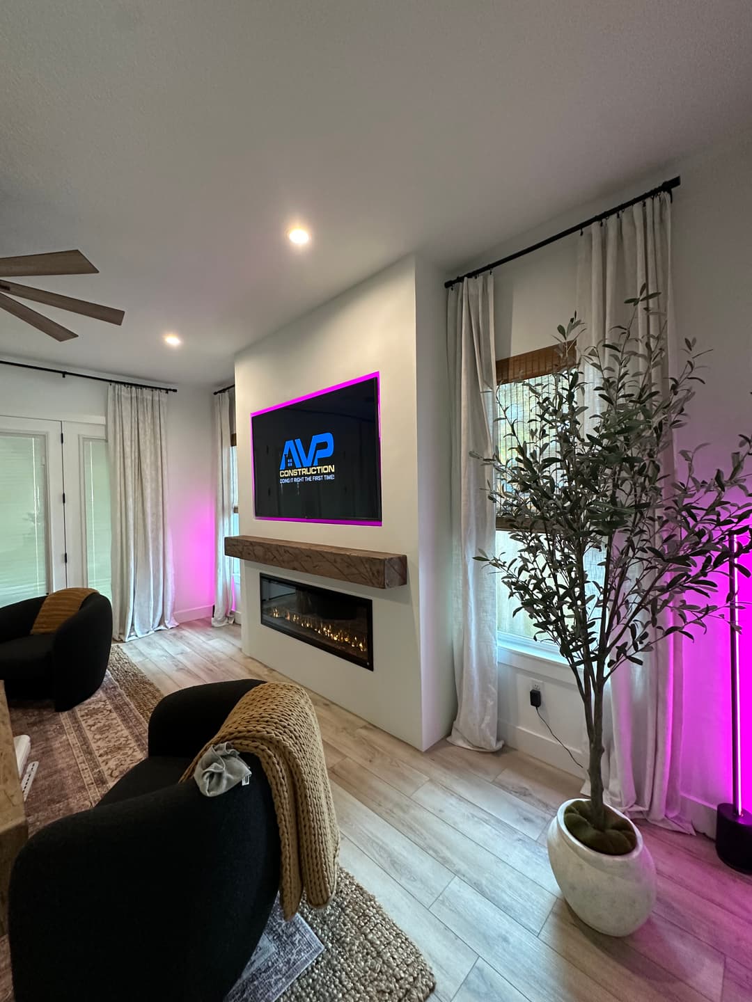 After: TV Entertainment Centers by AVP Construction JAX in JAX Beach, Jacksonville Beach, FL