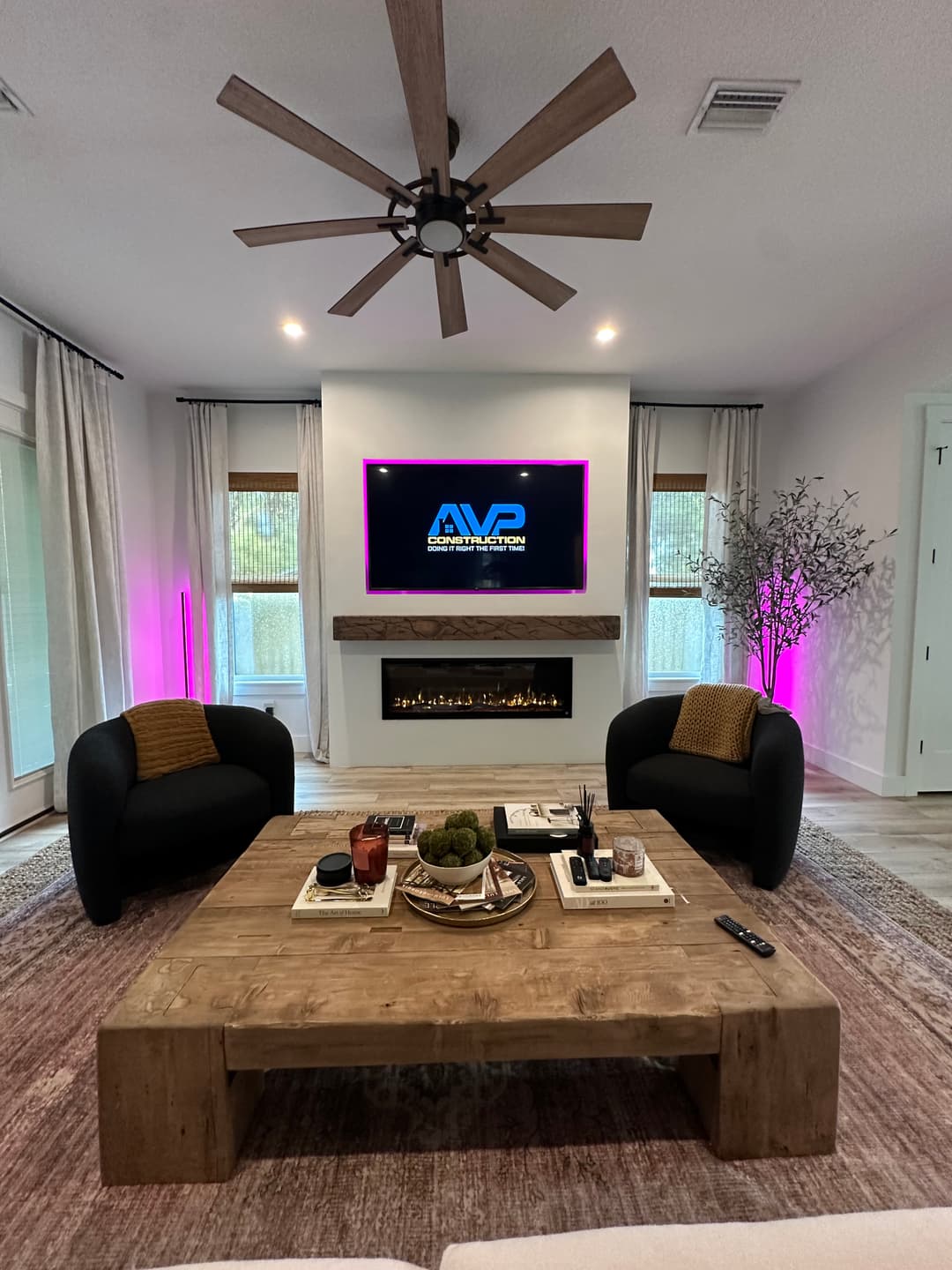 After: TV Entertainment Centers by AVP Construction JAX in JAX Beach, Jacksonville Beach, FL