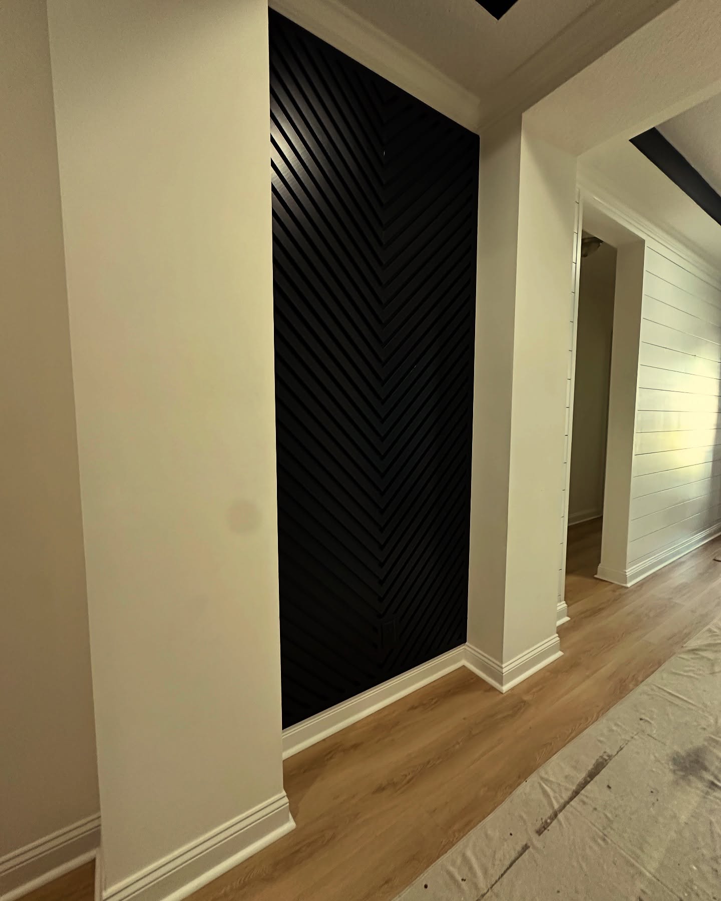 Custom shiplap accent wall by AVP Construction JAX — Jacksonville & St. John's County, FL