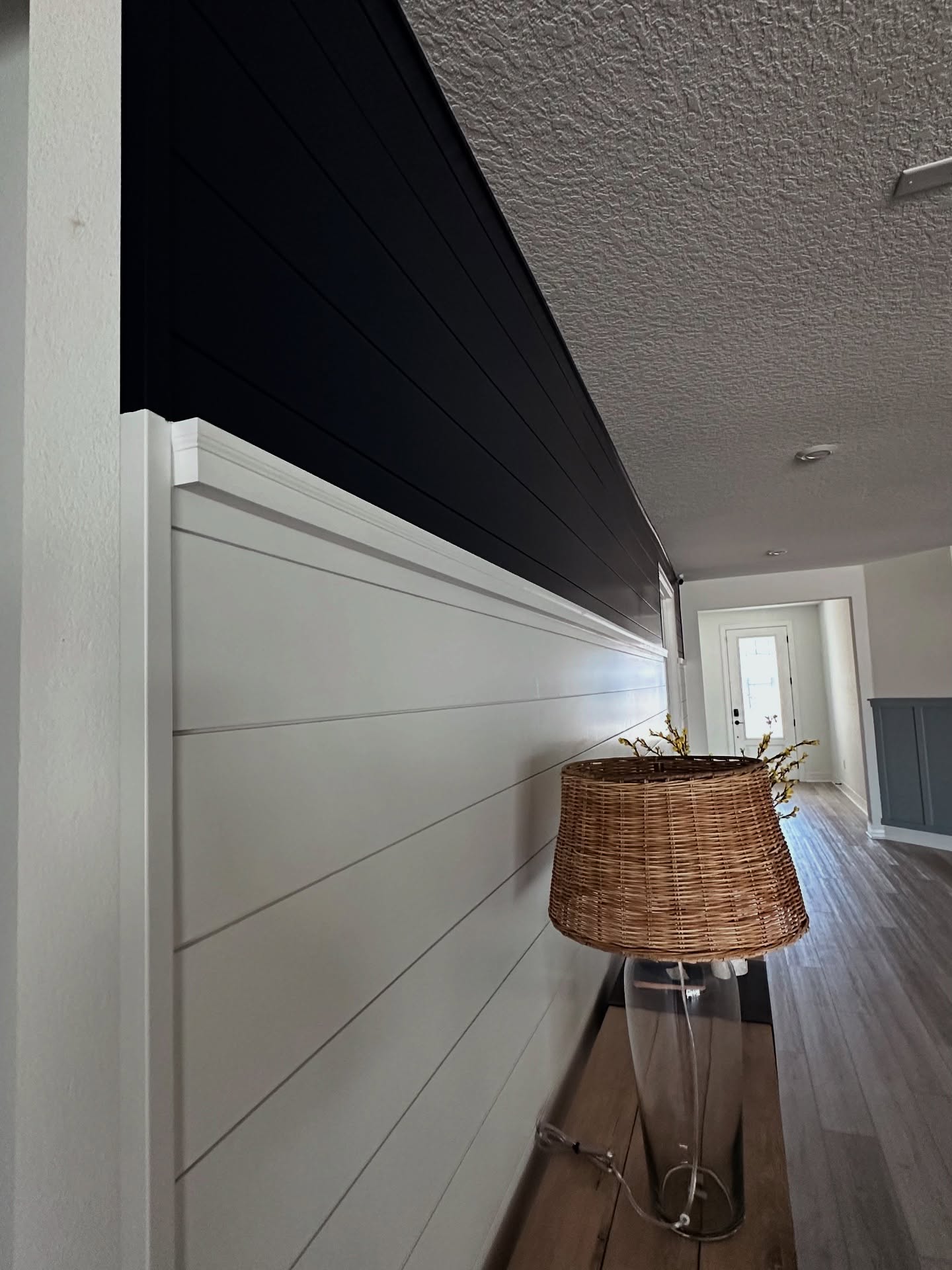 Painted shiplap feature wall by AVP Construction JAX — Jacksonville & St. John's County, FL