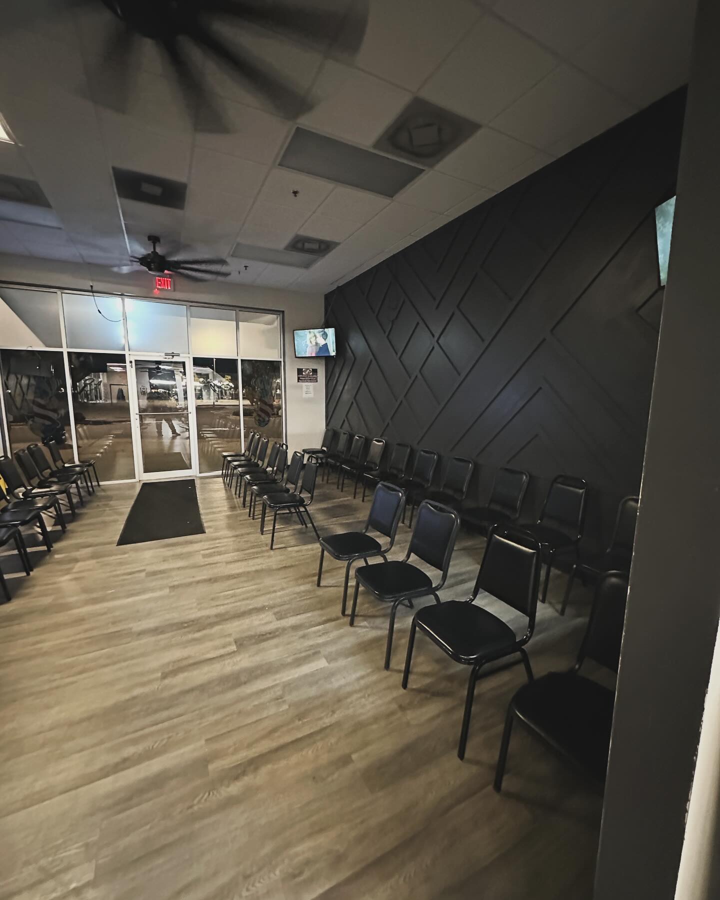Vertical slat wood accent wall by AVP Construction JAX — Jacksonville & St. John's County, FL