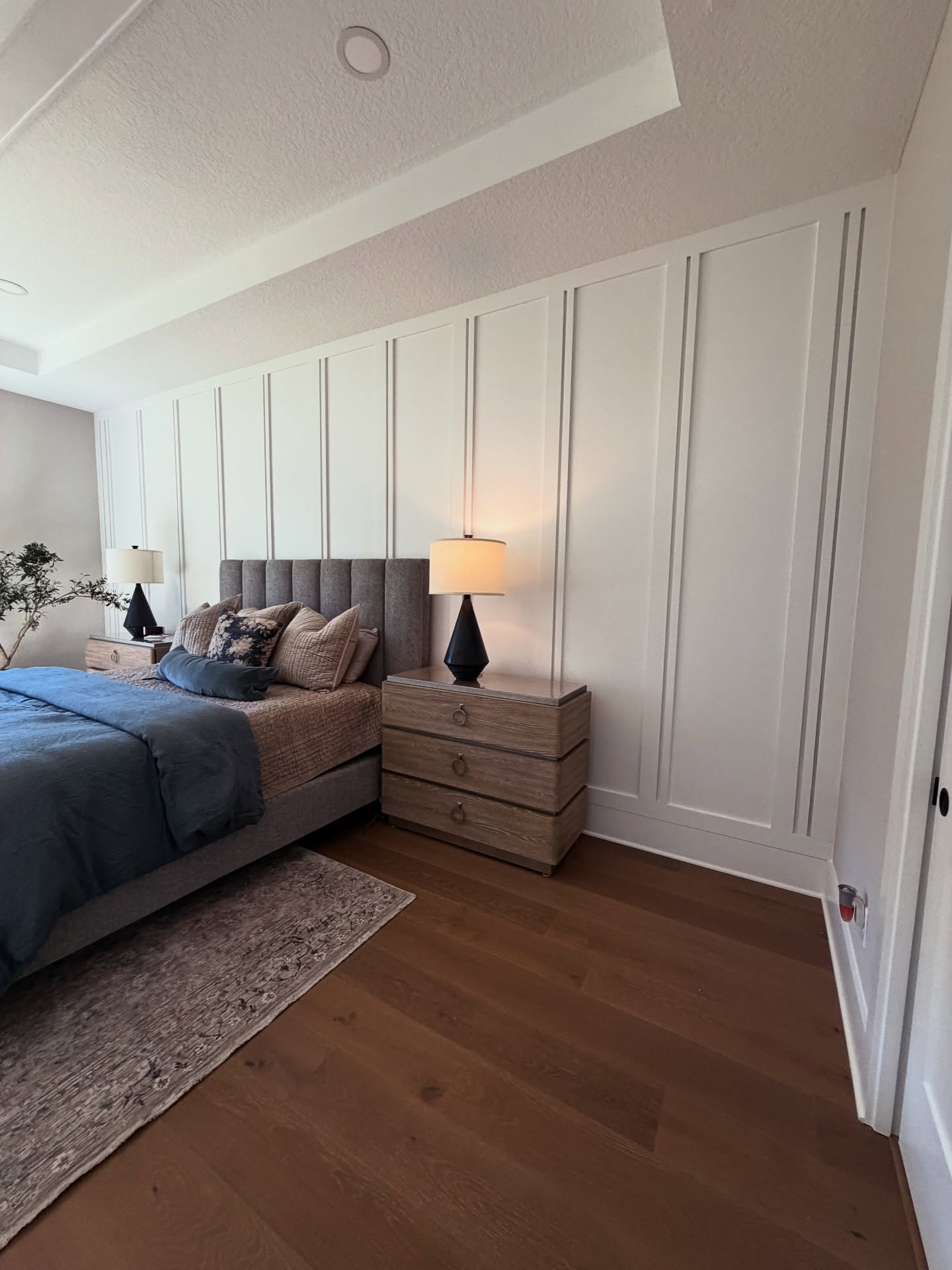 Painted shiplap feature wall by AVP Construction JAX — Jacksonville & St. John's County, FL
