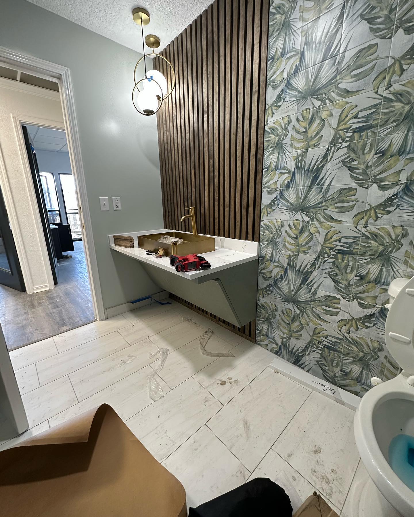 Custom shiplap accent wall by AVP Construction JAX — Jacksonville & St. John's County, FL