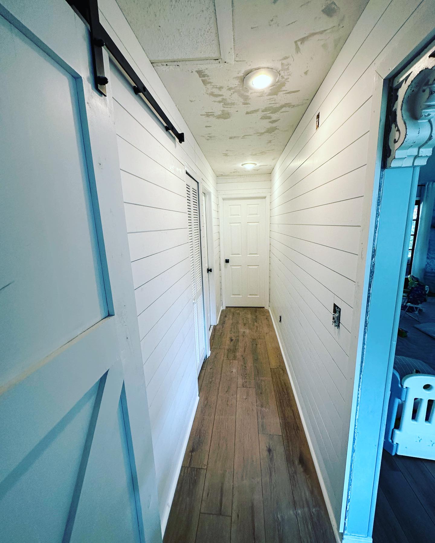 Custom shiplap accent wall by AVP Construction JAX — Jacksonville & St. John's County, FL