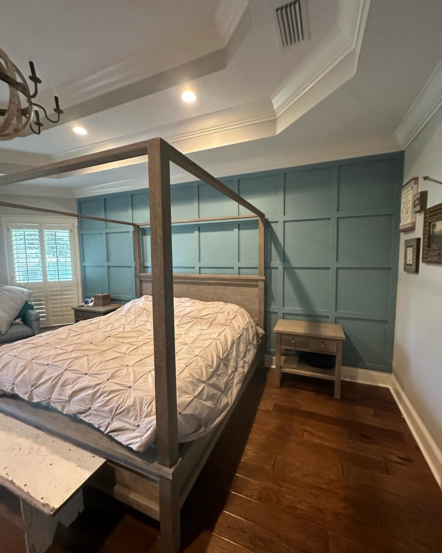Painted shiplap feature wall by AVP Construction JAX — Jacksonville & St. John's County, FL