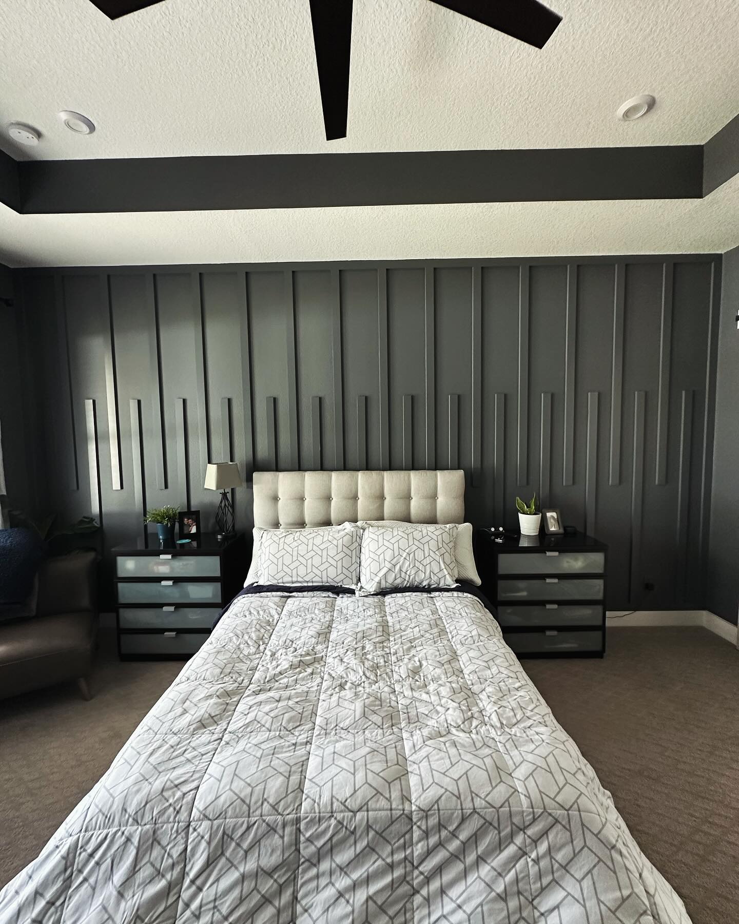 Vertical slat wood accent wall by AVP Construction JAX — Jacksonville & St. John's County, FL