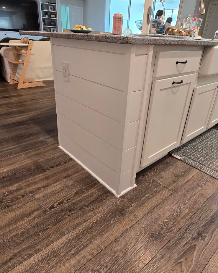 Custom shiplap accent wall by AVP Construction JAX — Jacksonville & St. John's County, FL