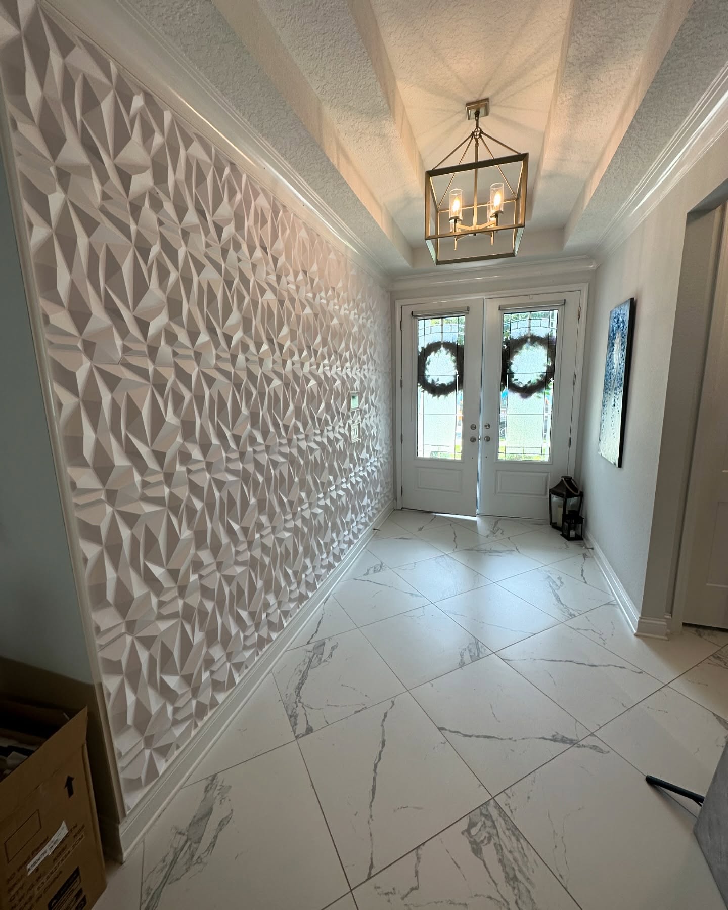 Painted shiplap feature wall by AVP Construction JAX — Jacksonville & St. John's County, FL