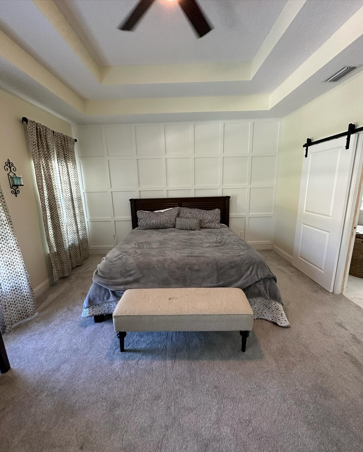 Painted shiplap feature wall by AVP Construction JAX — Jacksonville & St. John's County, FL
