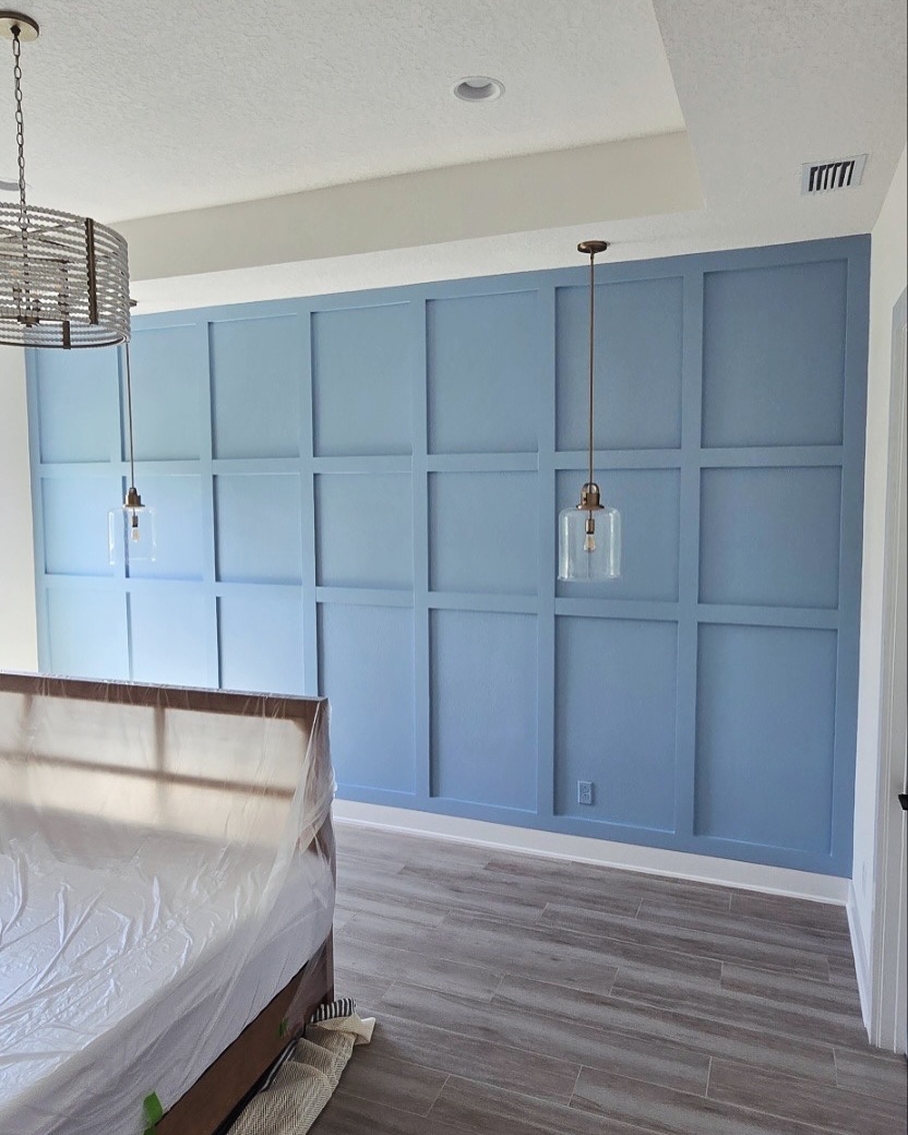 Custom shiplap accent wall by AVP Construction JAX — Jacksonville & St. John's County, FL