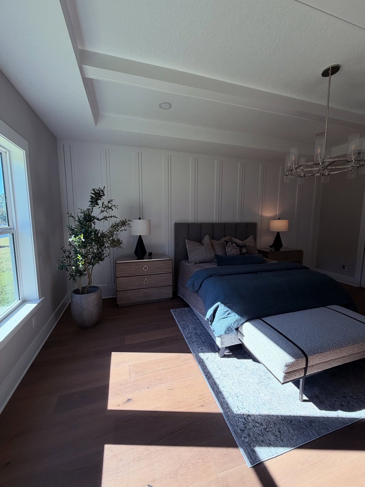 Painted shiplap feature wall by AVP Construction JAX — Jacksonville & St. John's County, FL