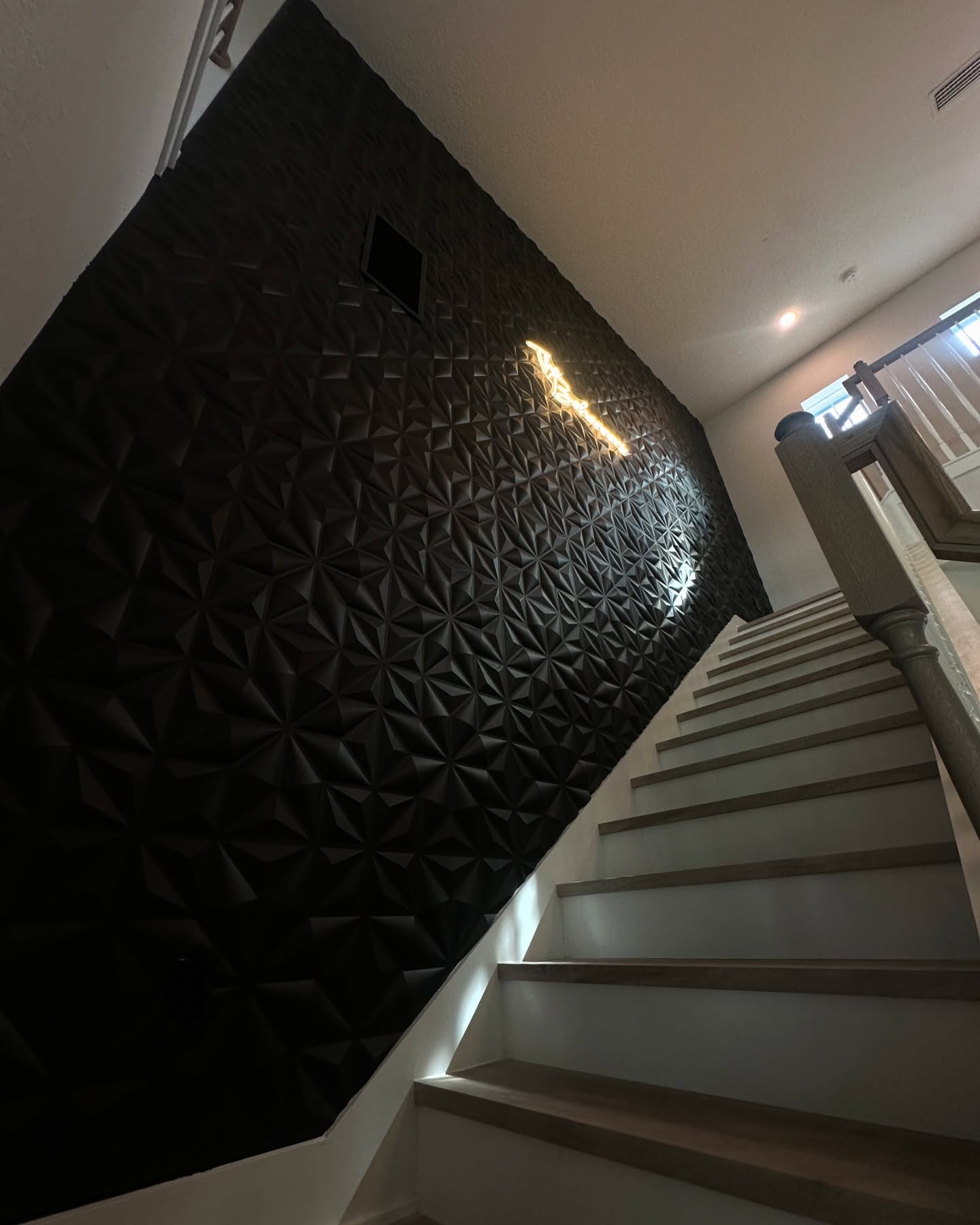 Painted shiplap feature wall by AVP Construction JAX — Jacksonville & St. John's County, FL