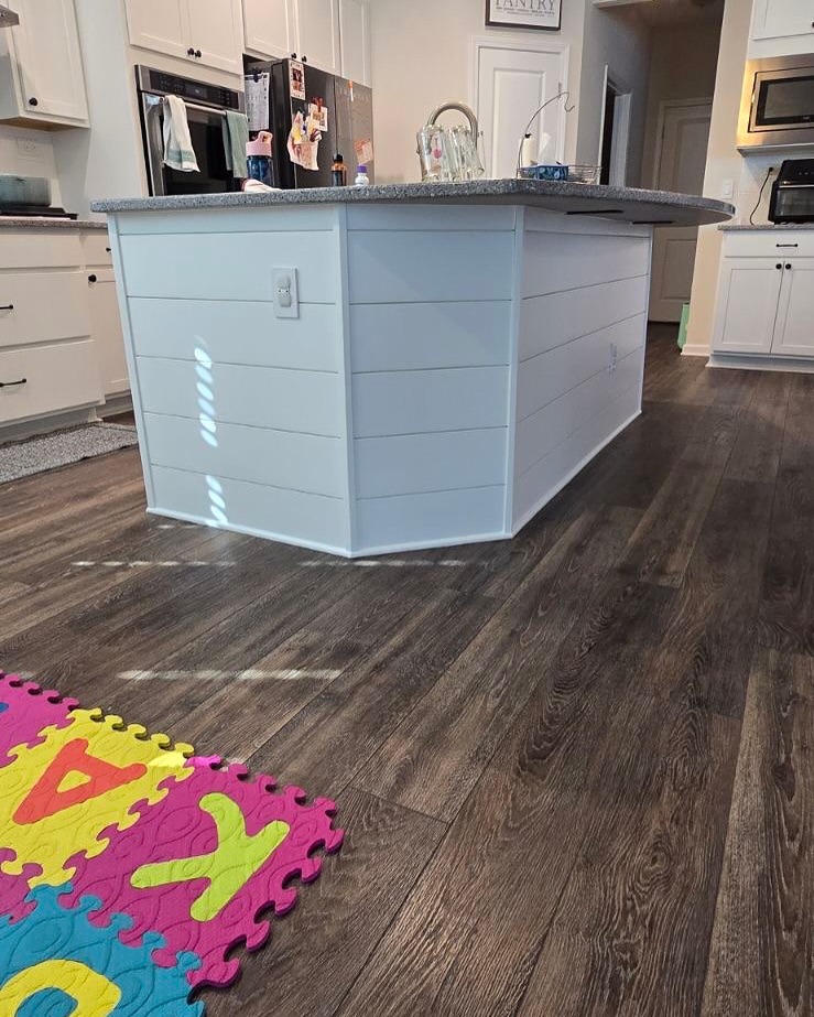 Painted shiplap feature wall by AVP Construction JAX — Jacksonville & St. John's County, FL