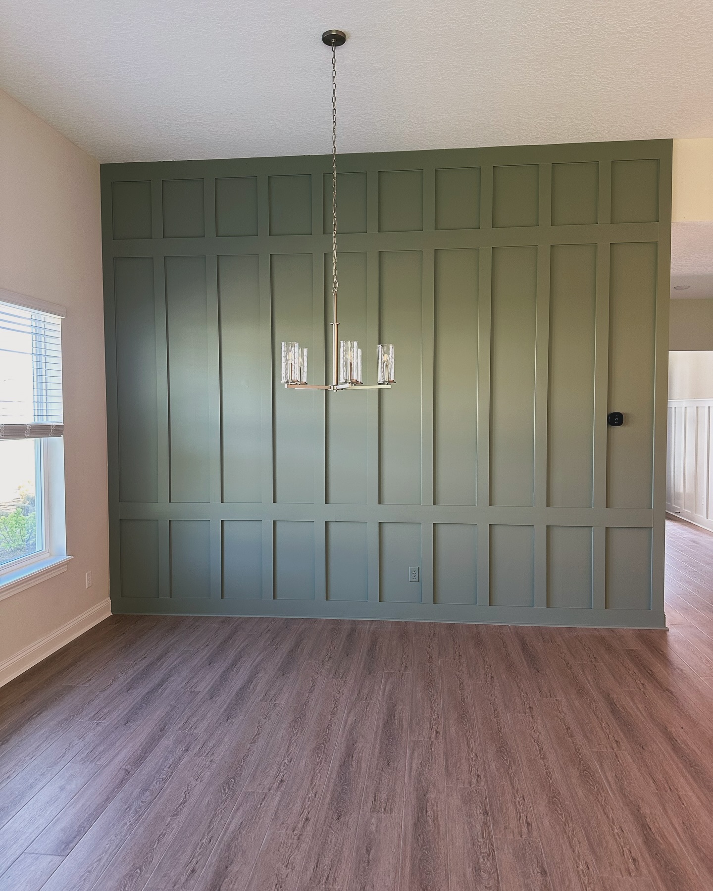 Statement bedroom accent wall in white shiplap by AVP Construction JAX — Jacksonville & St. John's County, FL