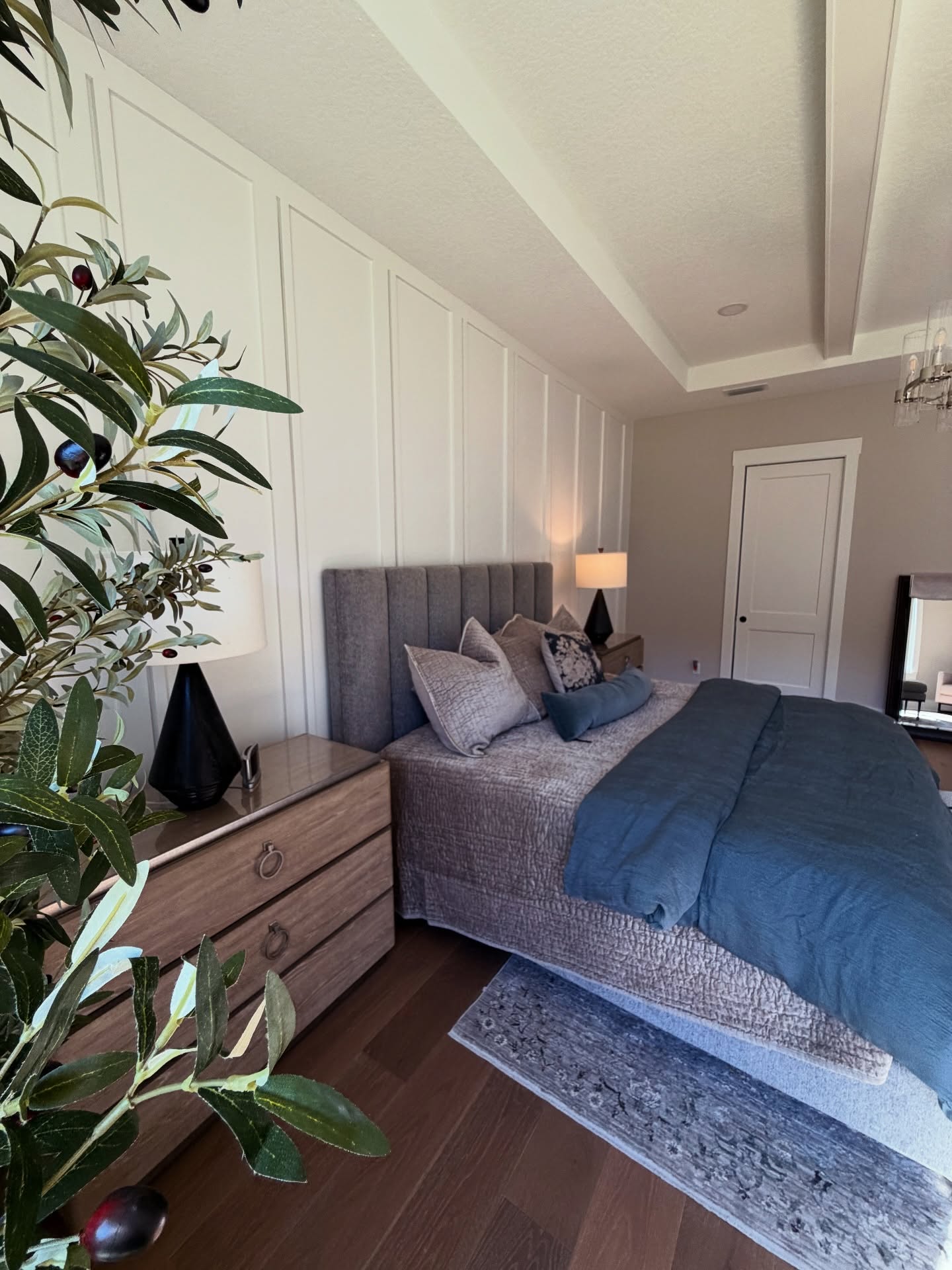 Vertical slat wood accent wall by AVP Construction JAX — Jacksonville & St. John's County, FL