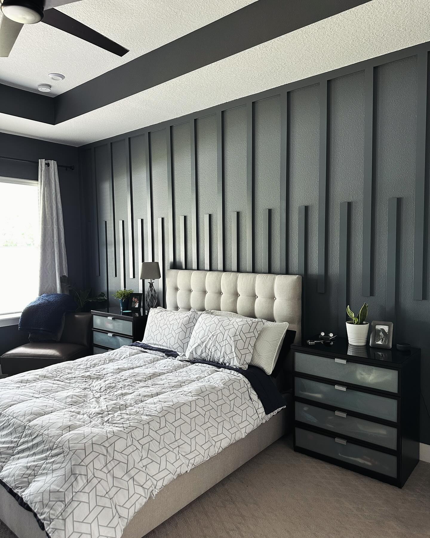 Painted shiplap feature wall by AVP Construction JAX — Jacksonville & St. John's County, FL