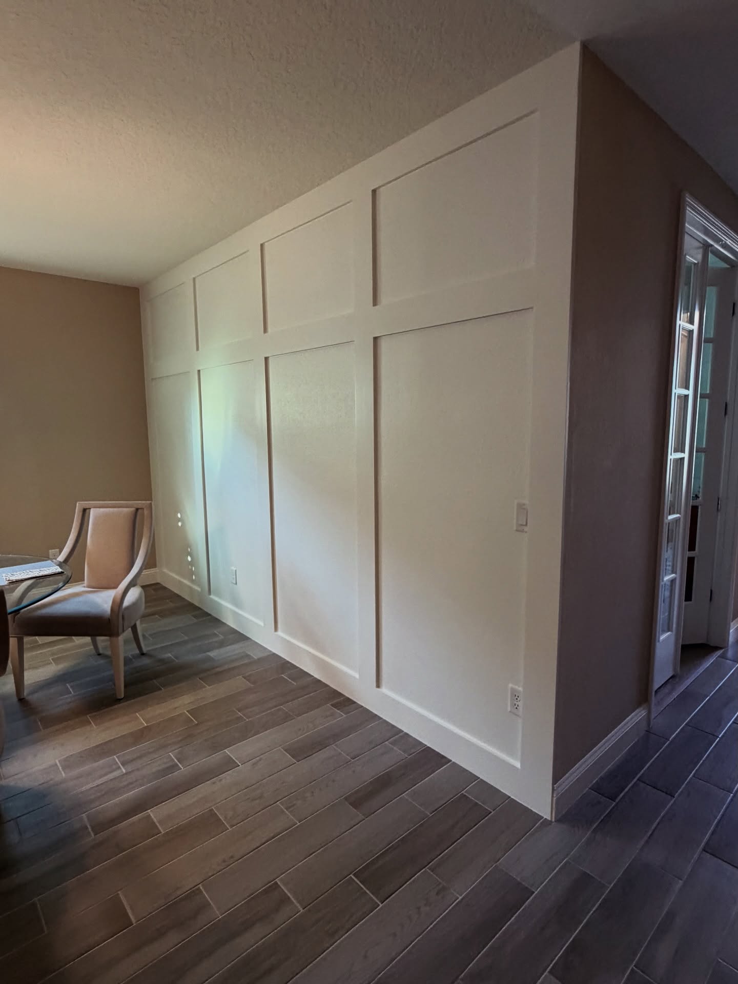 Custom shiplap accent wall by AVP Construction JAX — Jacksonville & St. John's County, FL