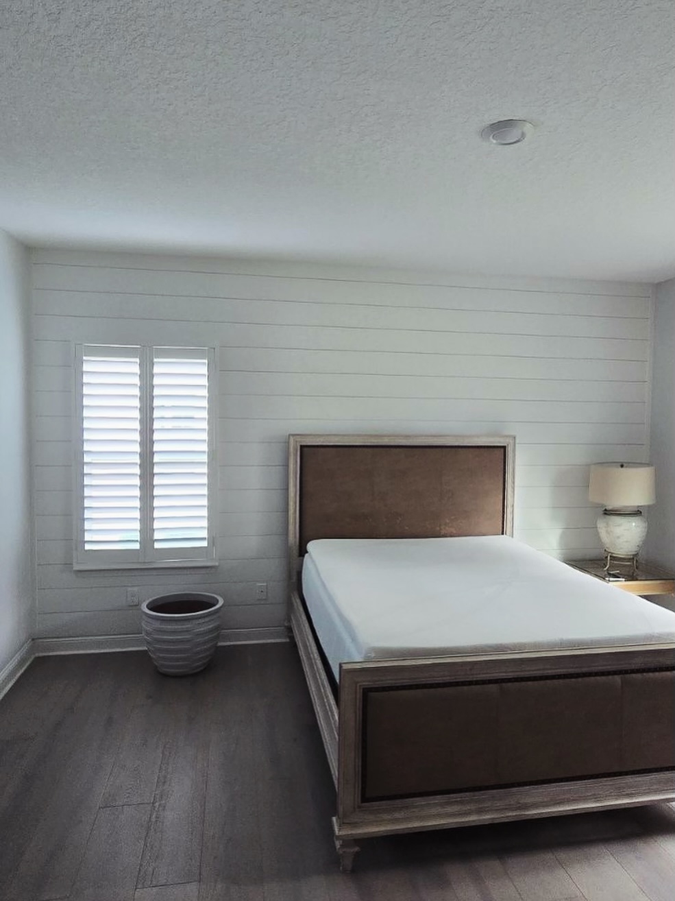 Wainscoting feature wall with chair rail by AVP Construction JAX — Jacksonville & St. John's County, FL