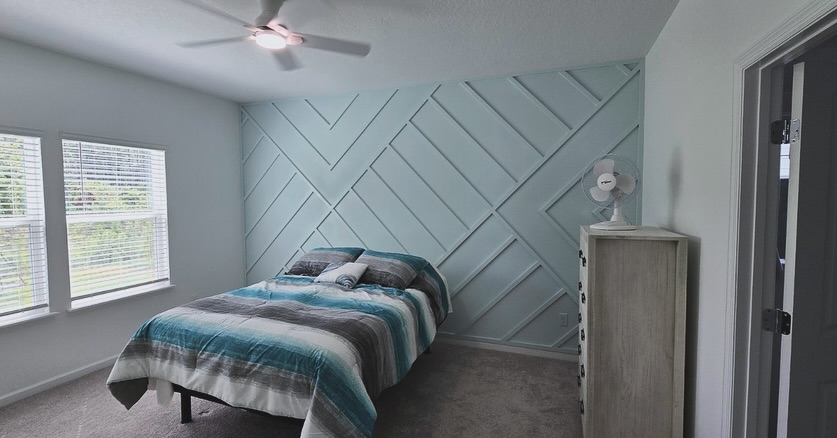 Board and batten accent wall by AVP Construction JAX — Jacksonville & St. John's County, FL