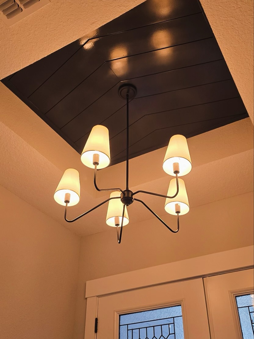 Stained wood plank ceiling by AVP Construction JAX — Jacksonville & St. John's County, FL