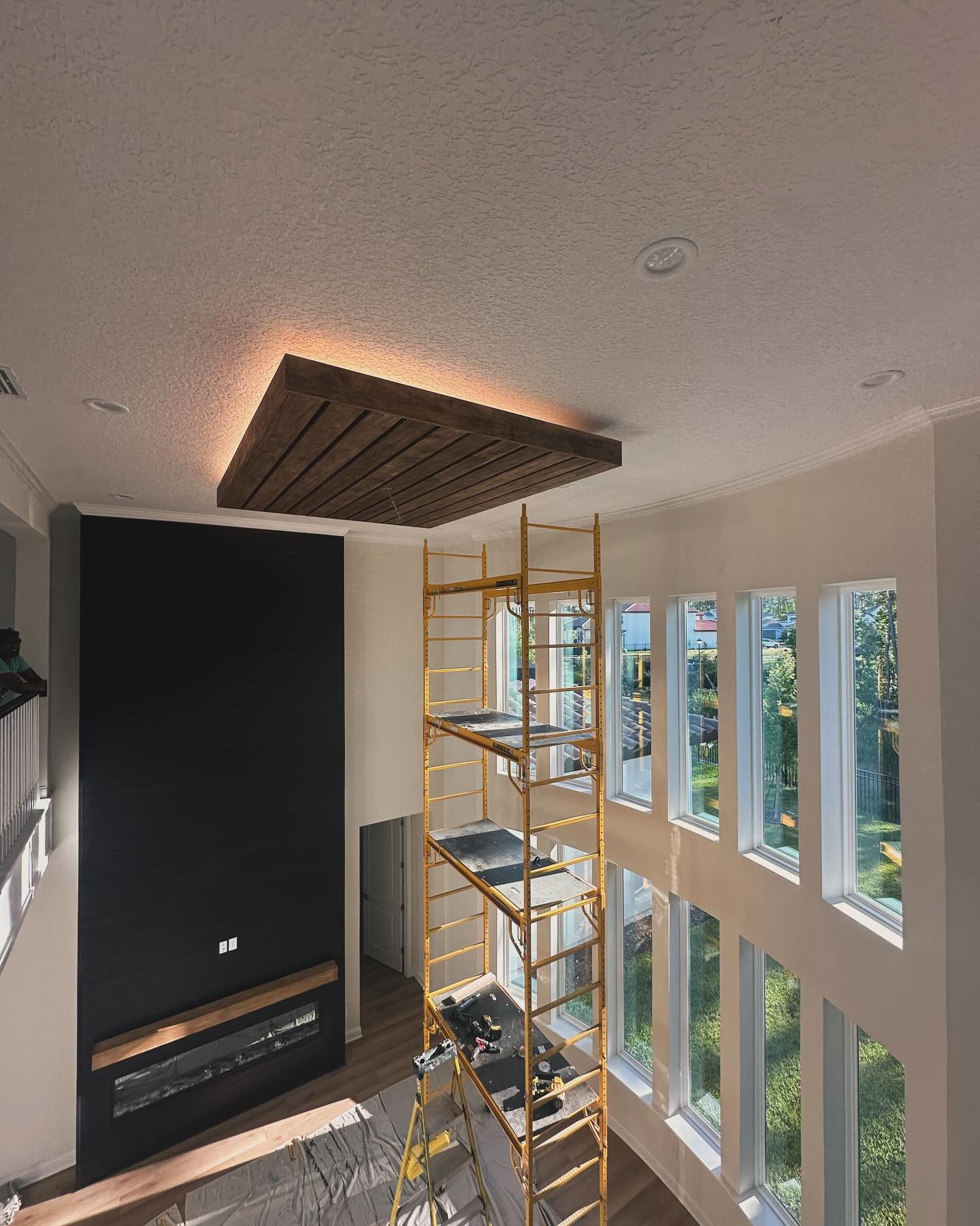 Custom coffered ceiling by AVP Construction JAX — Jacksonville & St. John's County, FL