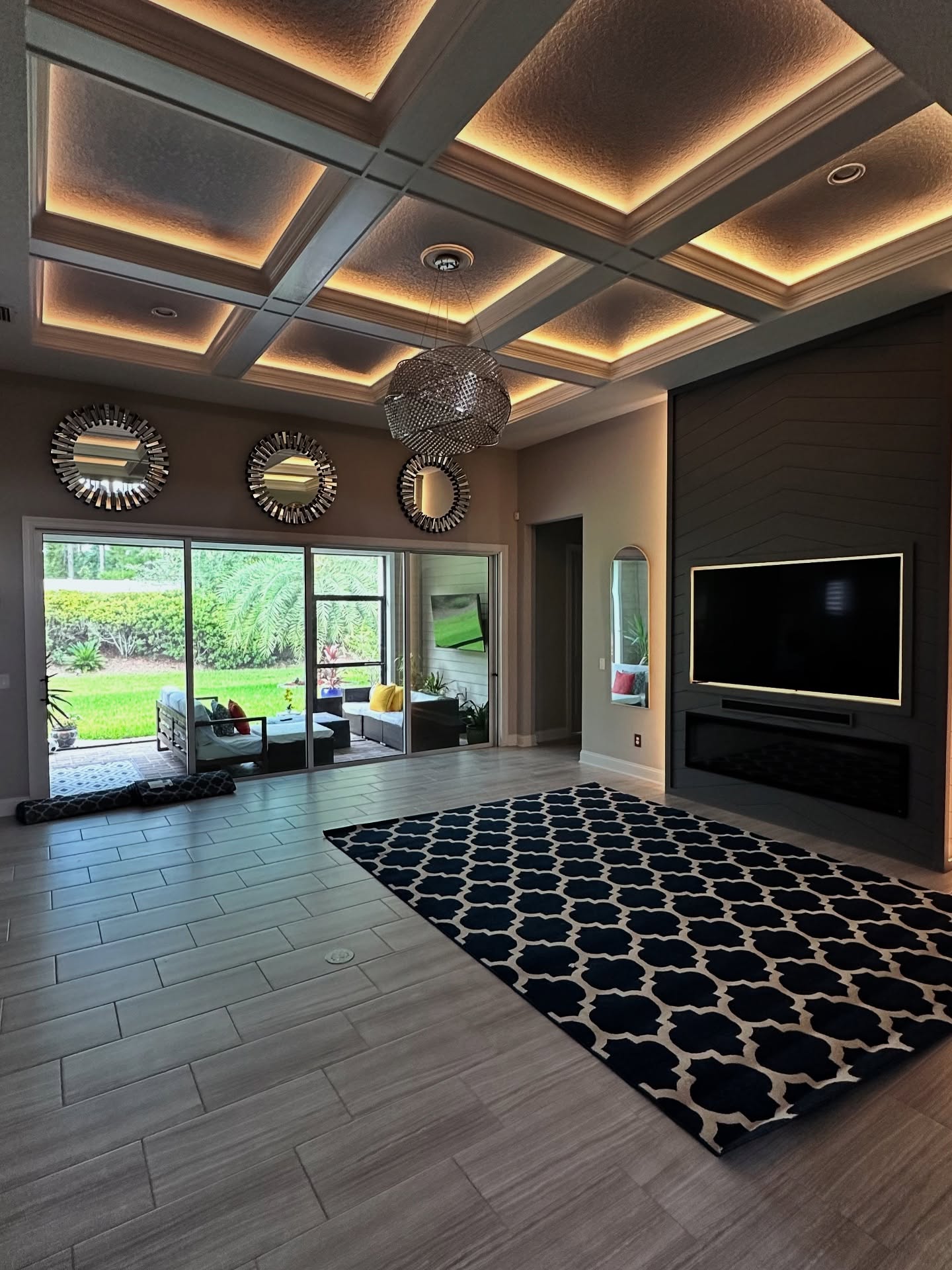 Tray ceiling with custom trim by AVP Construction JAX — Jacksonville & St. John's County, FL
