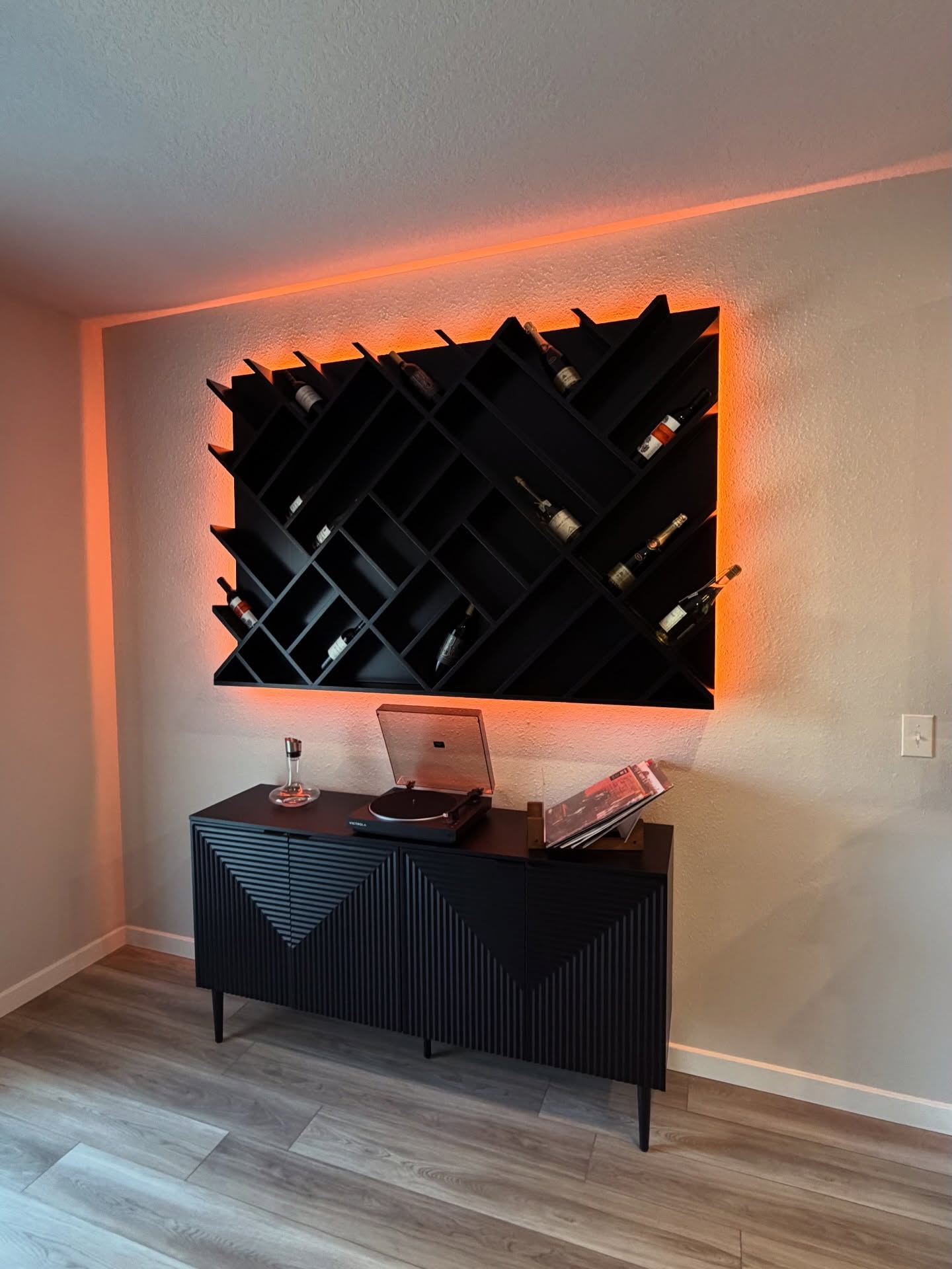 Floor-to-ceiling dry bar millwork by AVP Construction JAX — Jacksonville & St. John's County, FL