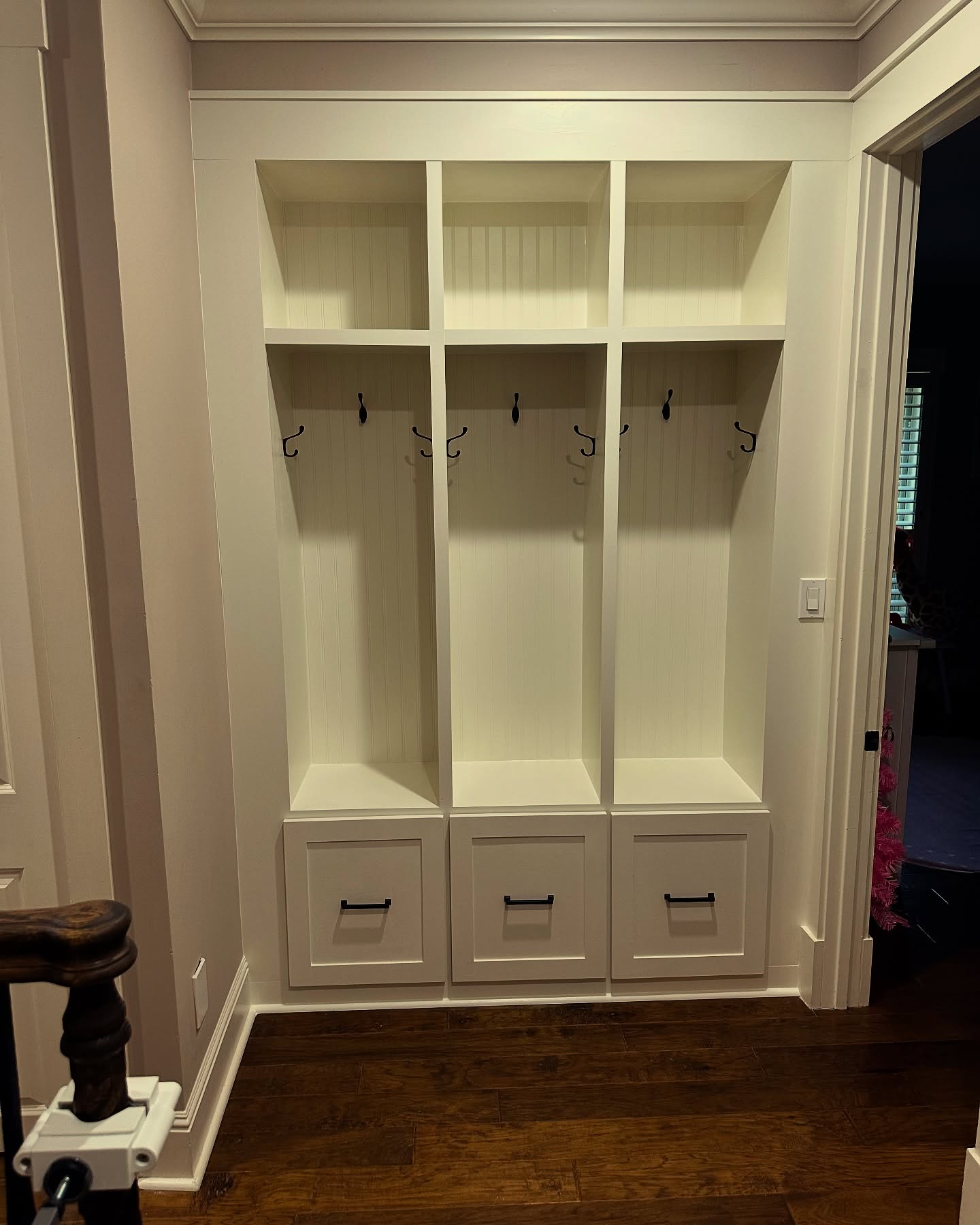 Laundry room millwork with upper cabinets by AVP Construction JAX — Jacksonville & St. John's County, FL