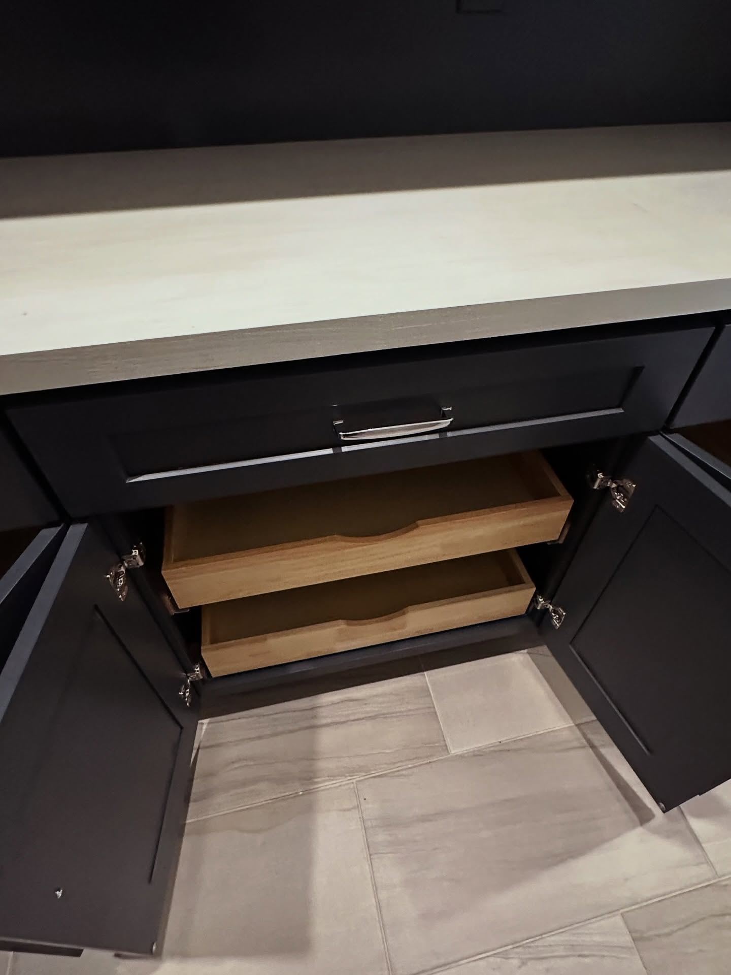 Floor-to-ceiling office bookcase by AVP Construction JAX — Jacksonville & St. John's County, FL