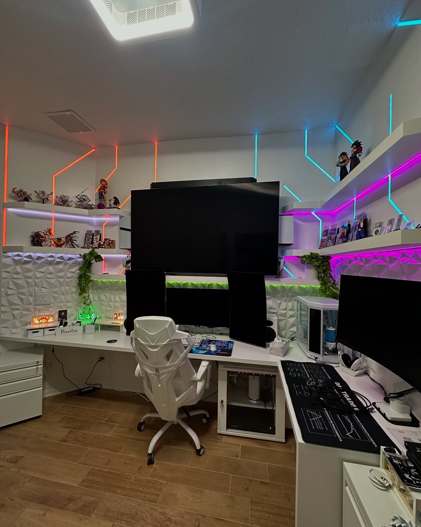 Two-person home office built-in by AVP Construction JAX — Jacksonville & St. John's County, FL