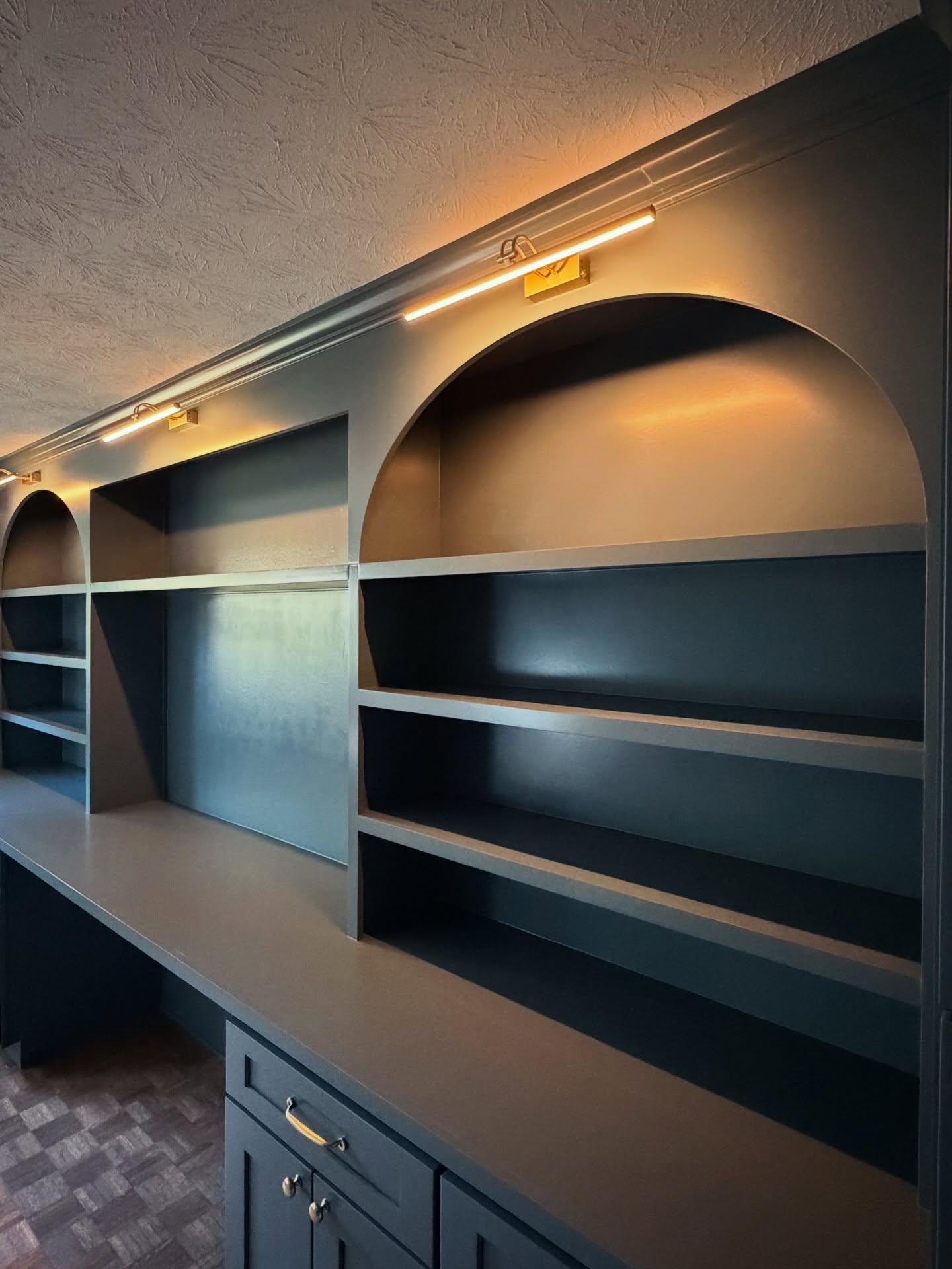 Built-in office workstation with cabinetry by AVP Construction JAX — Jacksonville & St. John's County, FL