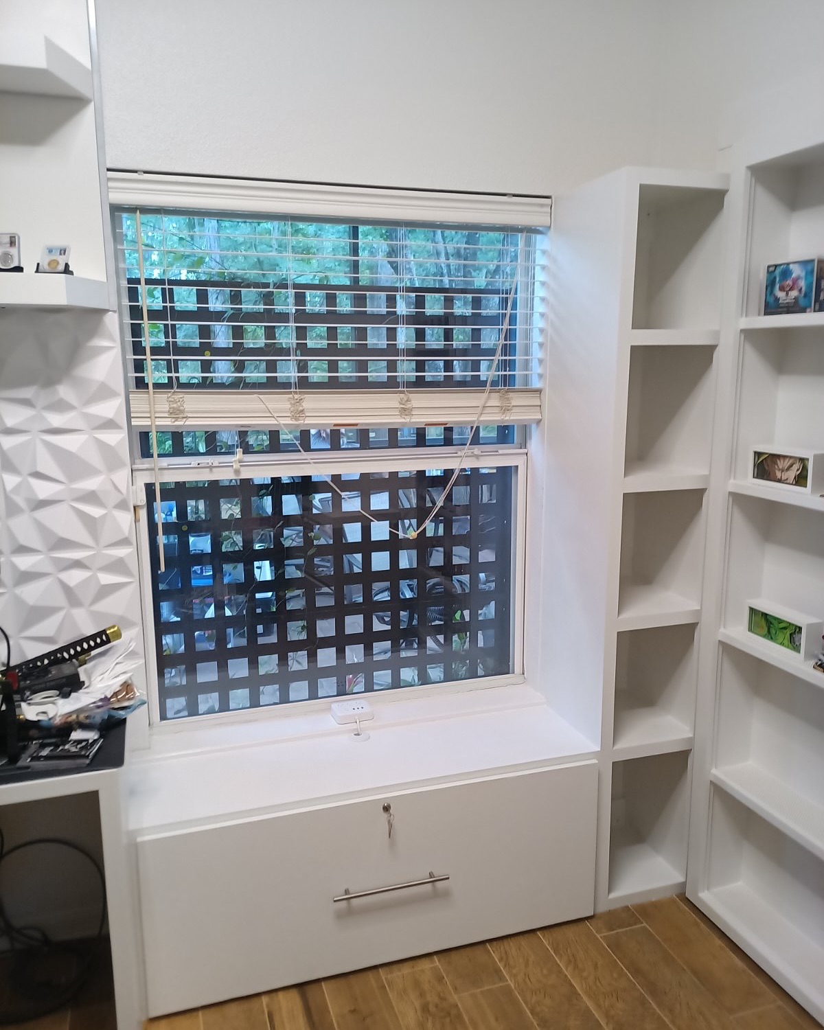 Library-style home office millwork by AVP Construction JAX — Jacksonville & St. John's County, FL