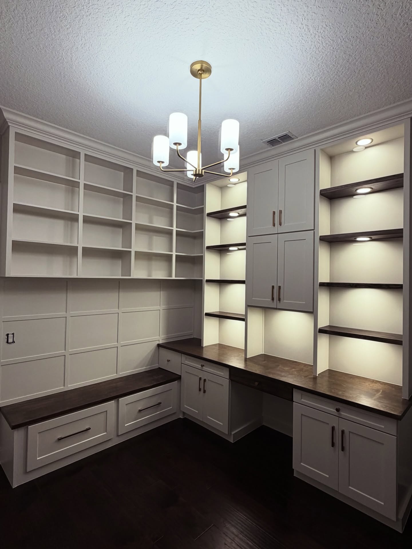 Built-in office workstation with cabinetry by AVP Construction JAX — Jacksonville & St. John's County, FL