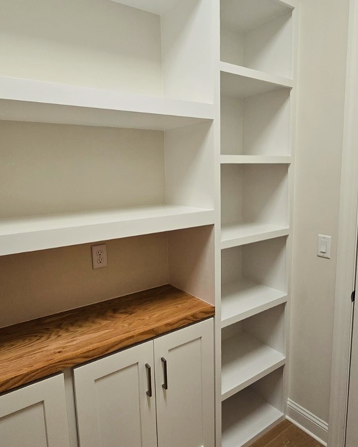 Pantry built-in with appliance garage by AVP Construction JAX — Jacksonville & St. John's County, FL