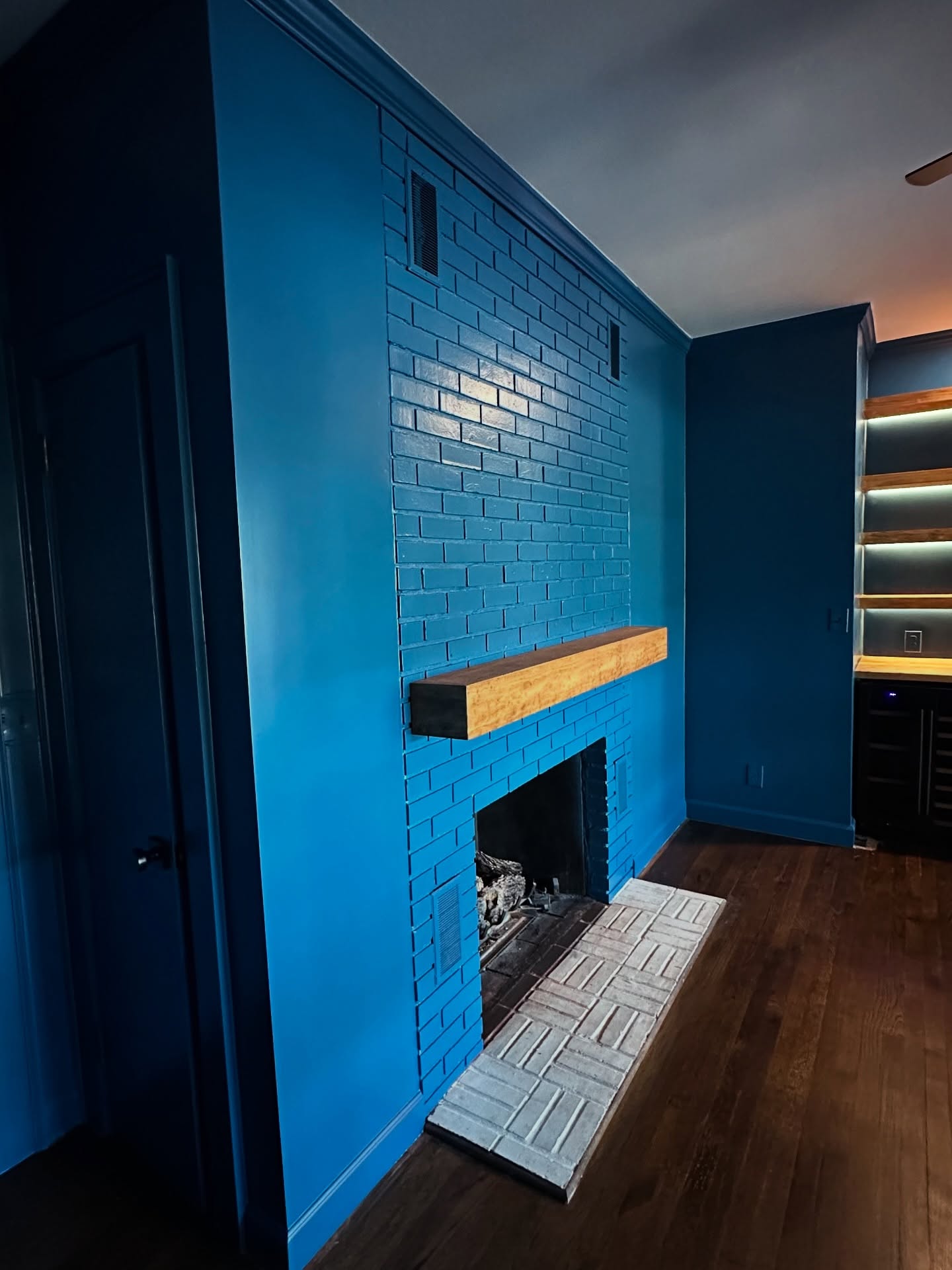 Custom TV entertainment center built-in by AVP Construction JAX — Jacksonville & St. John's County, FL